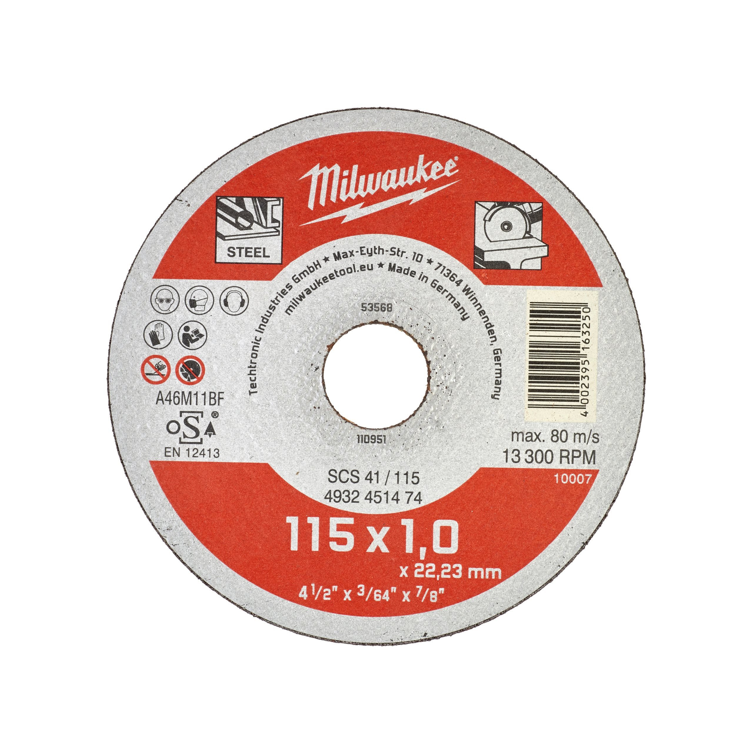 DISQUES À TRONÇONNER POUR MÉTAUX CONTRACTOR - MINCES MILWAUKEE