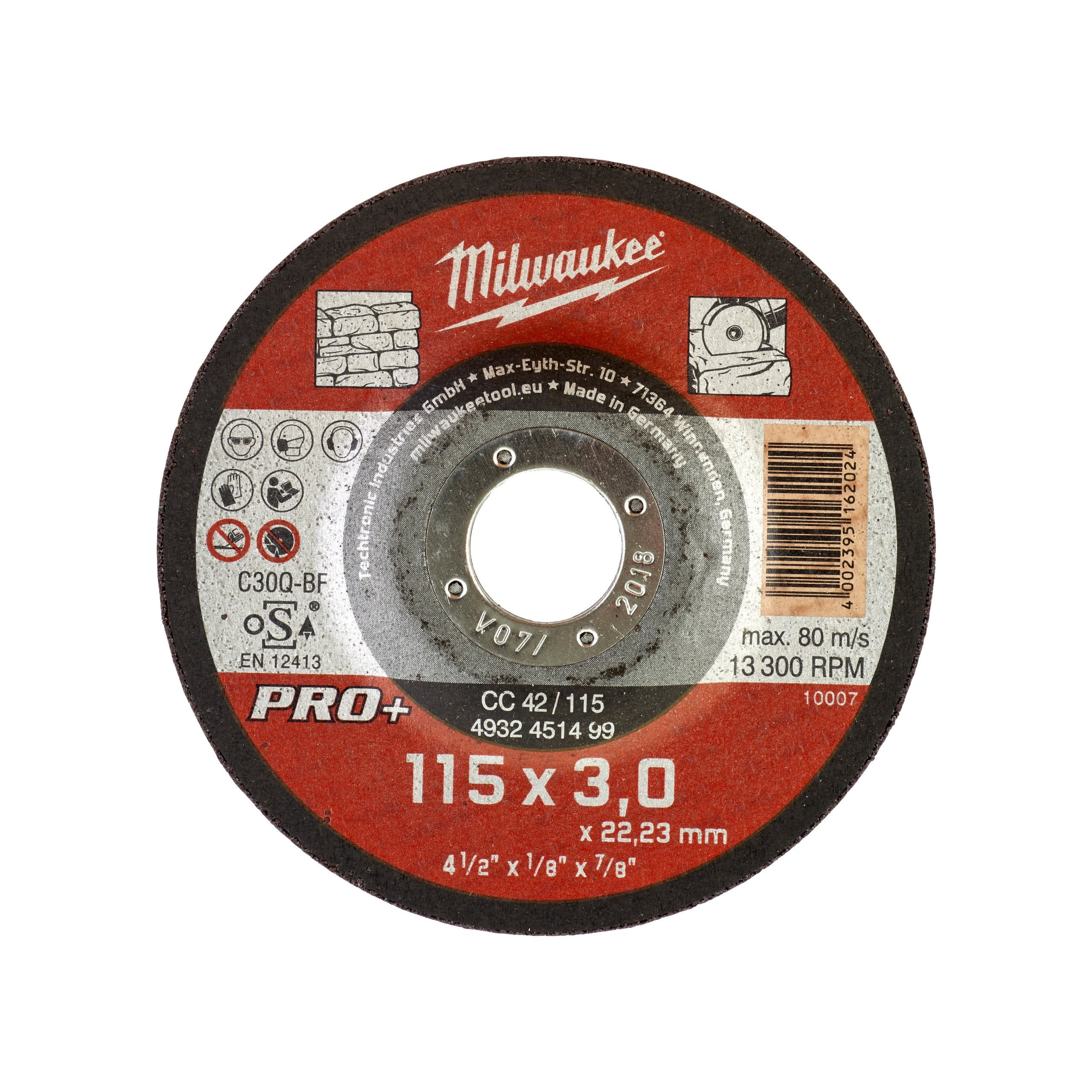 DISQUES À TRONÇONNER POUR LA PIERRE PRO+ MILWAUKEE