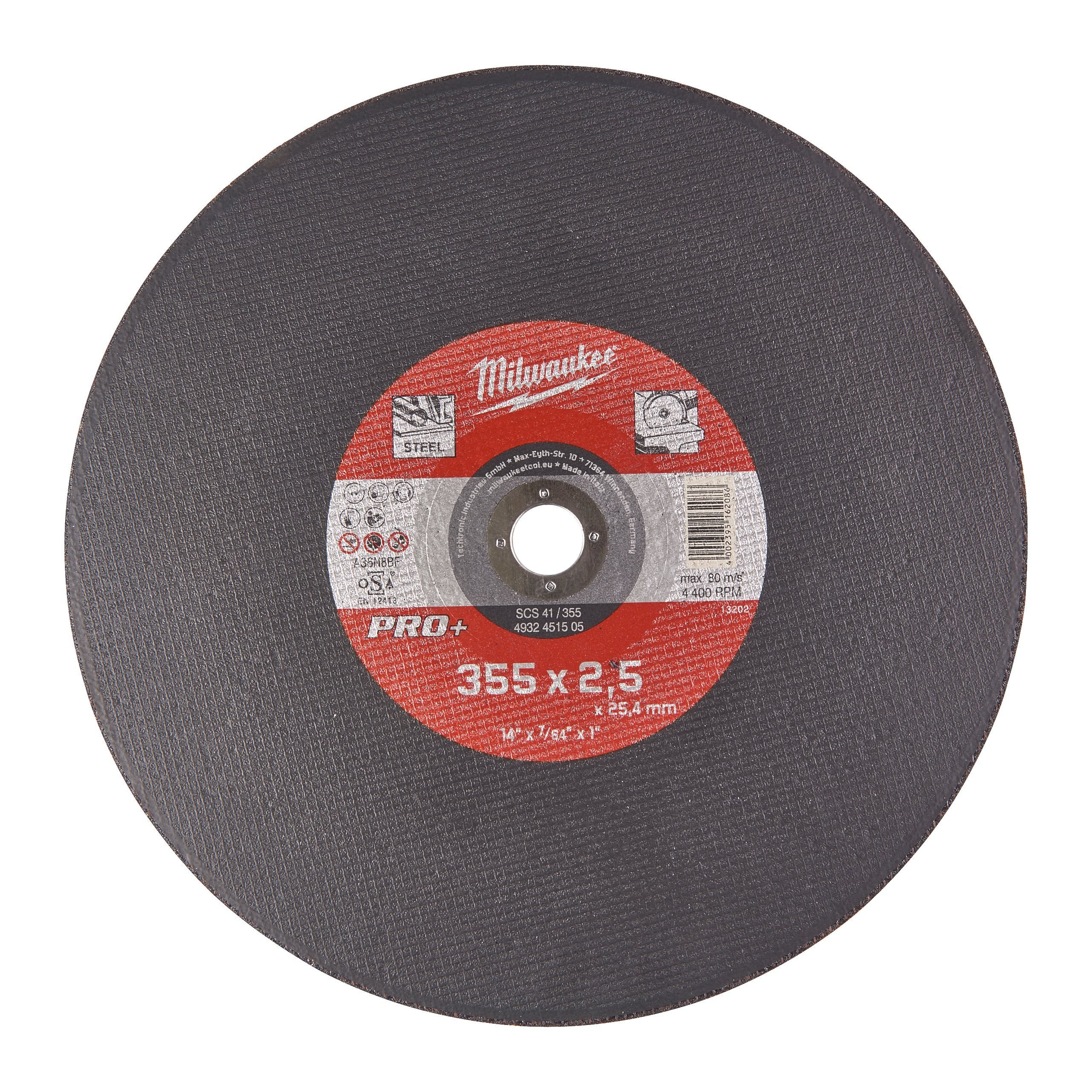 DISQUES À TRONÇONNER POUR MÉTAUX PRO+ MILWAUKEE