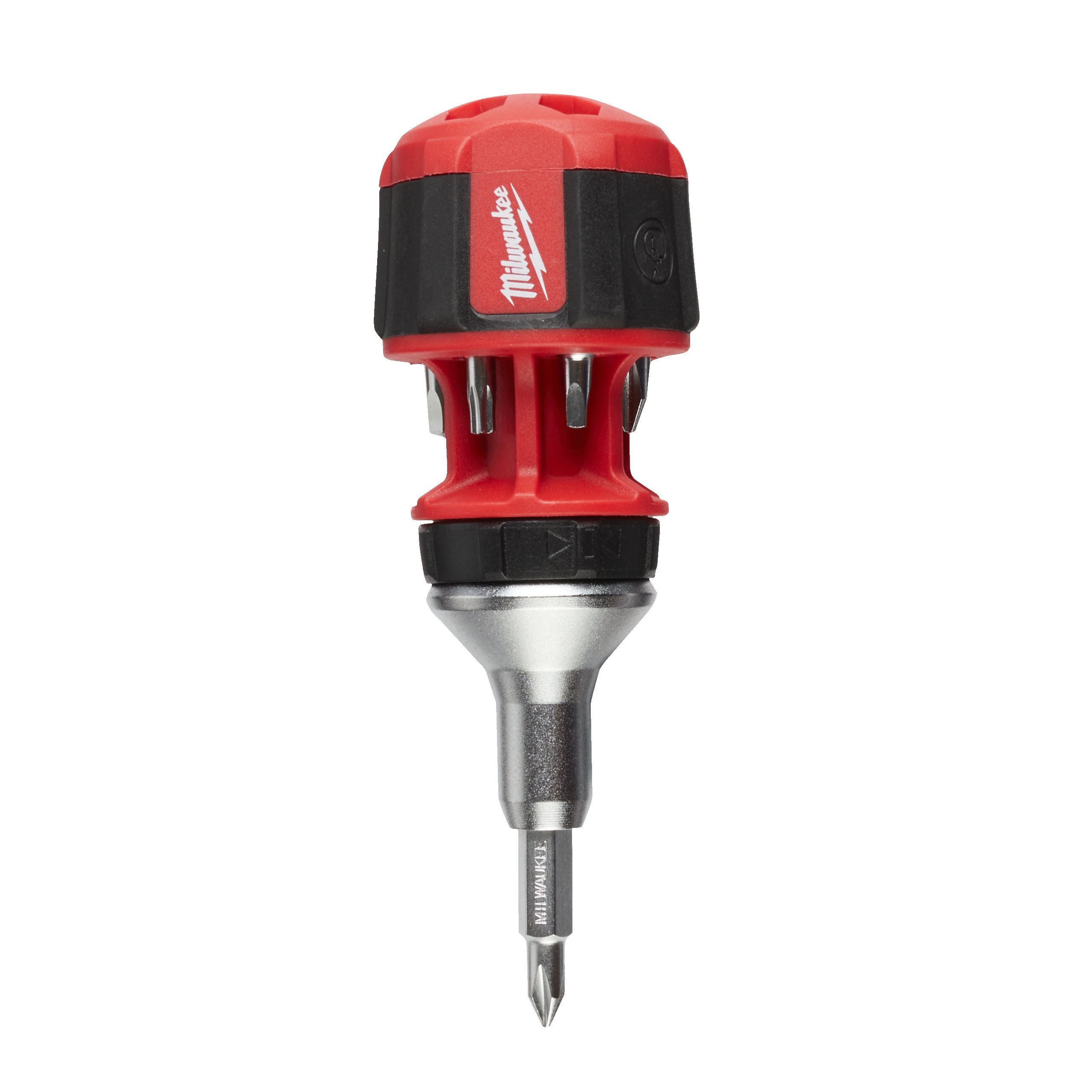 TOURNEVIS COMPACT À CLIQUET 8 EN 1 8 IN 1 COMPACT RATCHETING MULTI-BIT SCREWDRIVER - 1PC MILWAUKEE