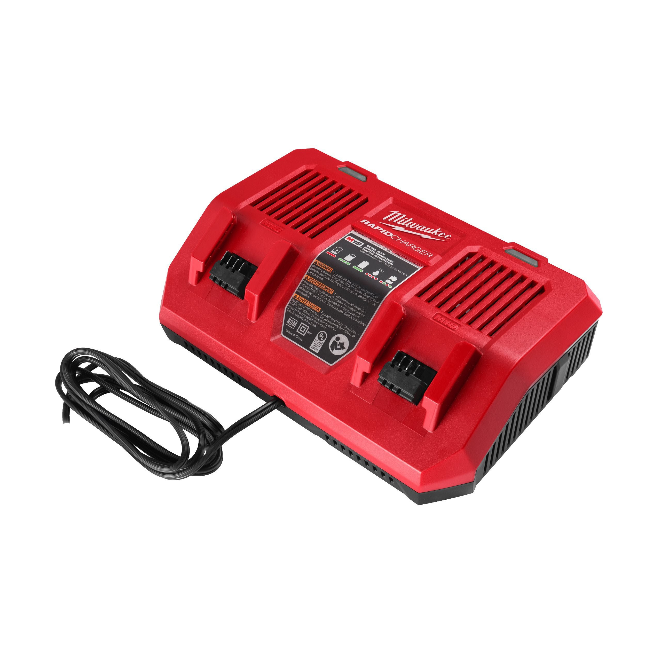 M18™ CHARGEUR RAPIDE DOUBLE M18 DFC MILWAUKEE