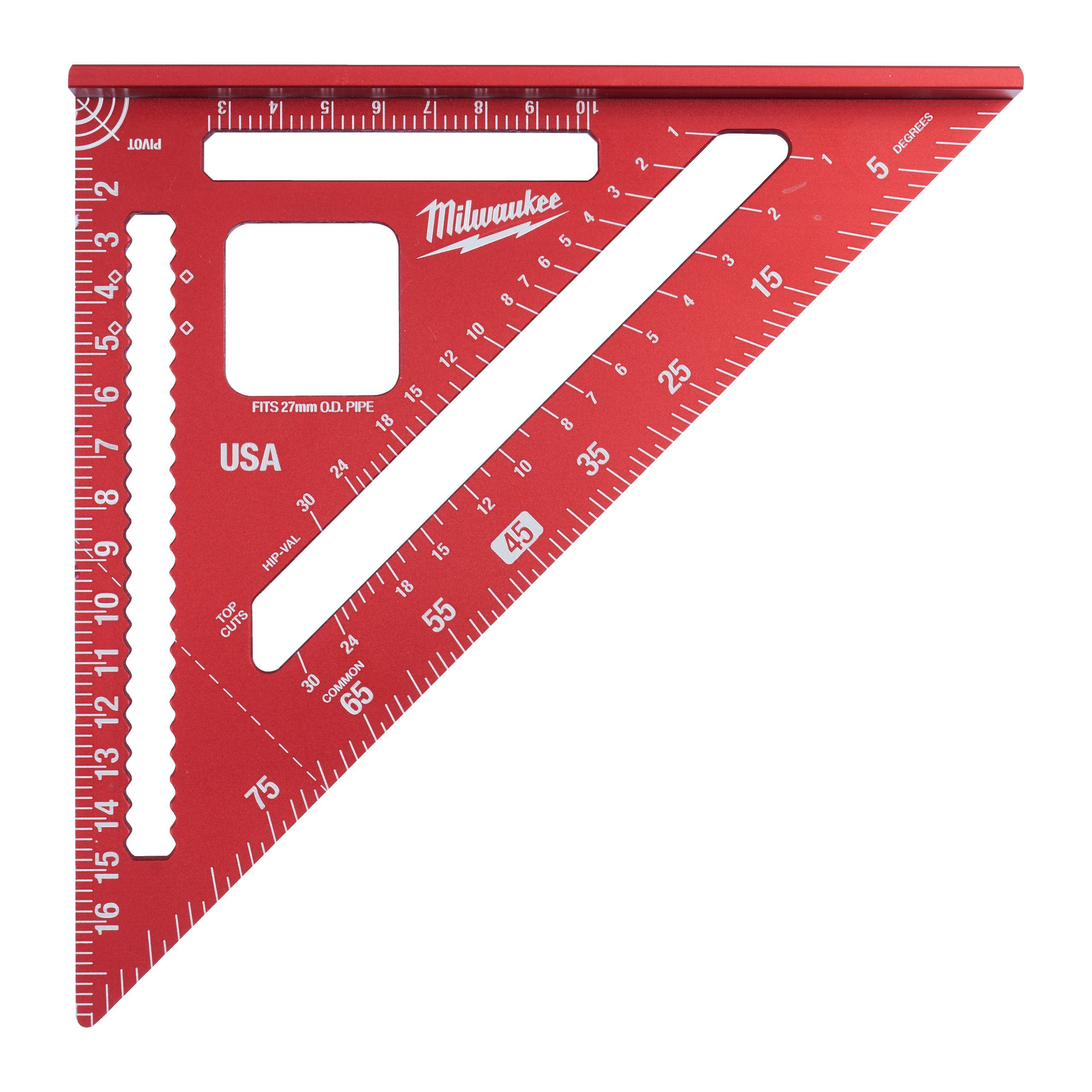 EQUERRE DE CHARPENTIER RAFTER SQUARE METRIC MILWAUKEE