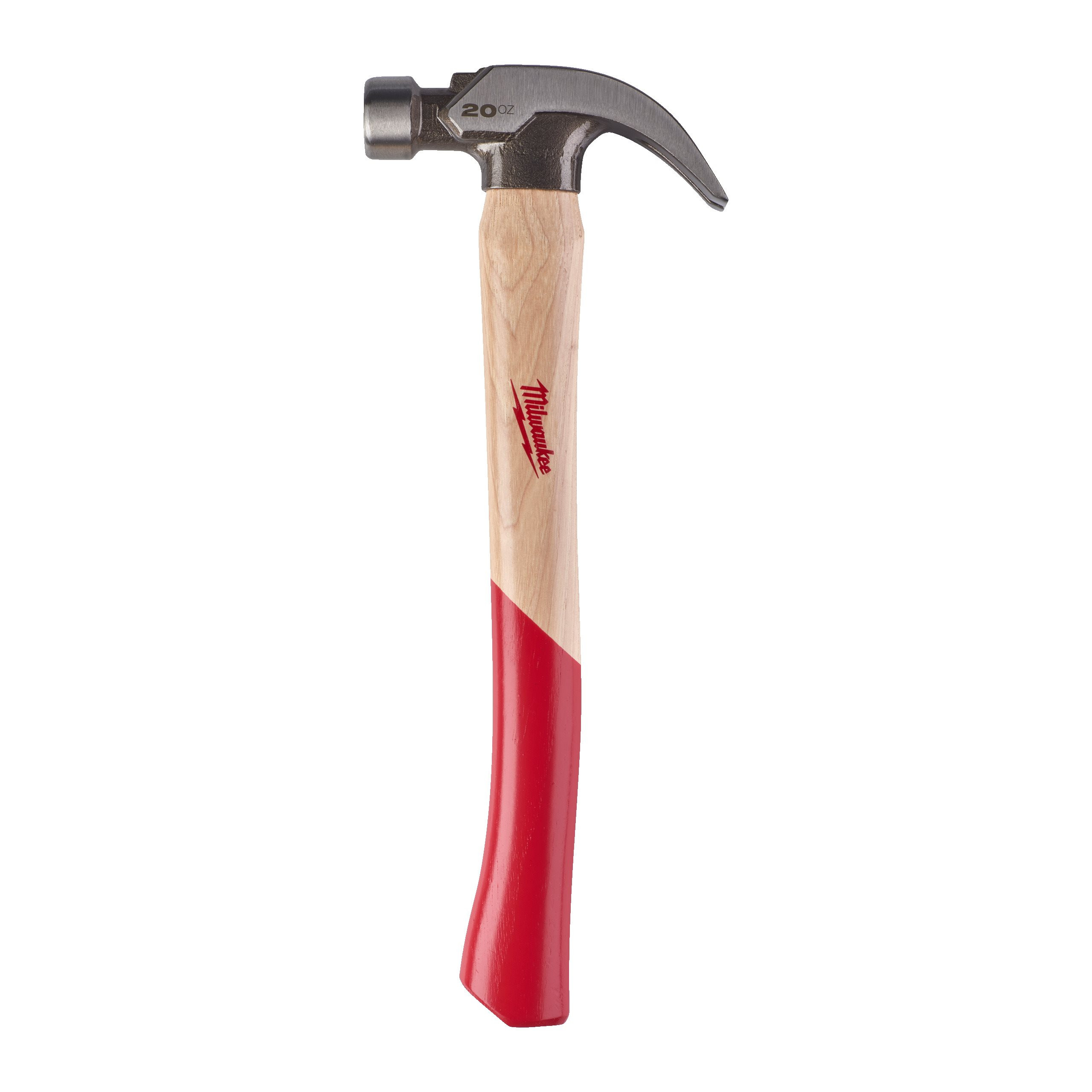 MARTEAU À GRIFFES COURBES HICKORY HICKORY CURVED CLAW HAMMER 20OZ / 570G MILWAUKEE