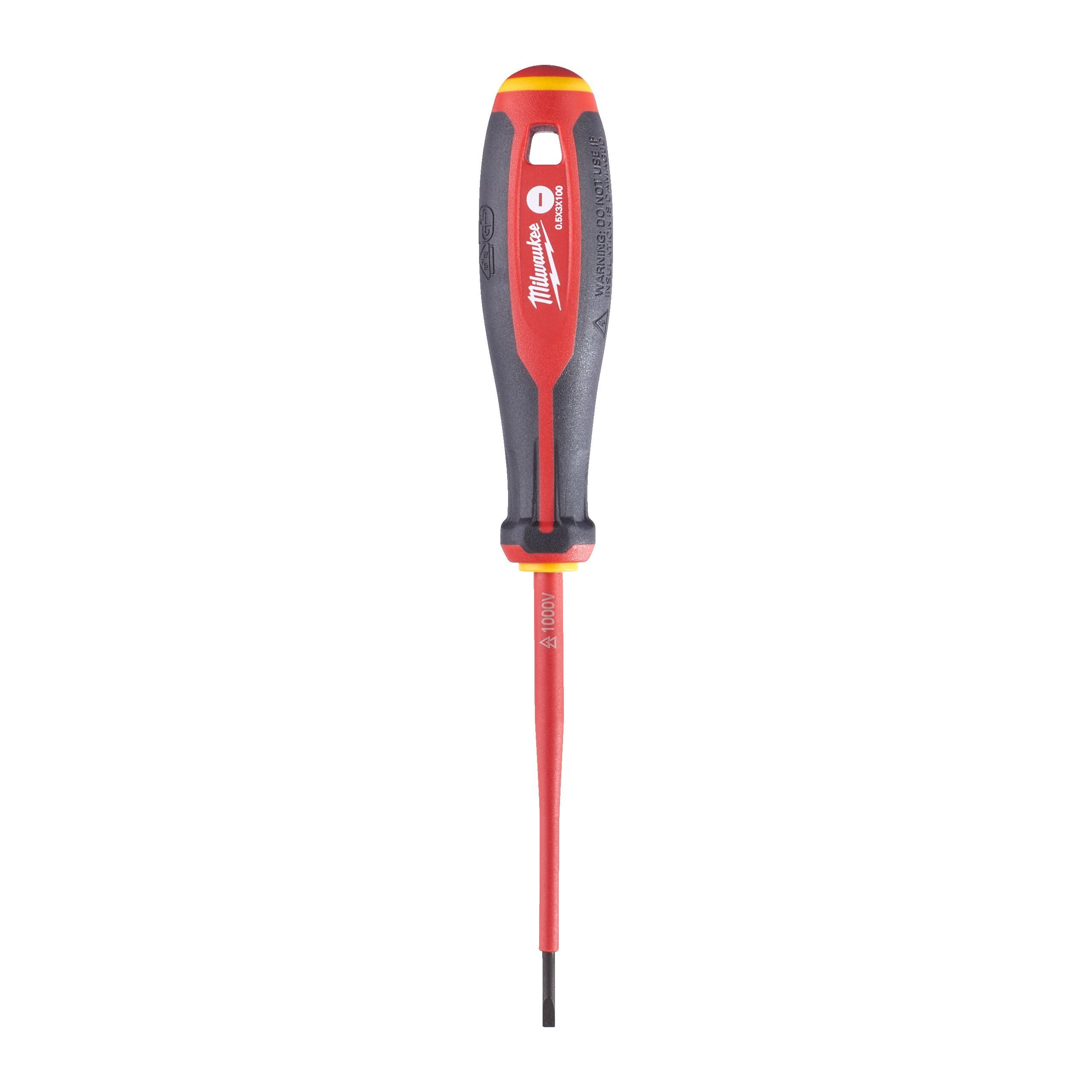 TOURNEVIS TRILOBE VDE TRI-LOBE VDE SCREWDRIVER - SLOTTED 0.5 X 3 X 100 MILWAUKEE