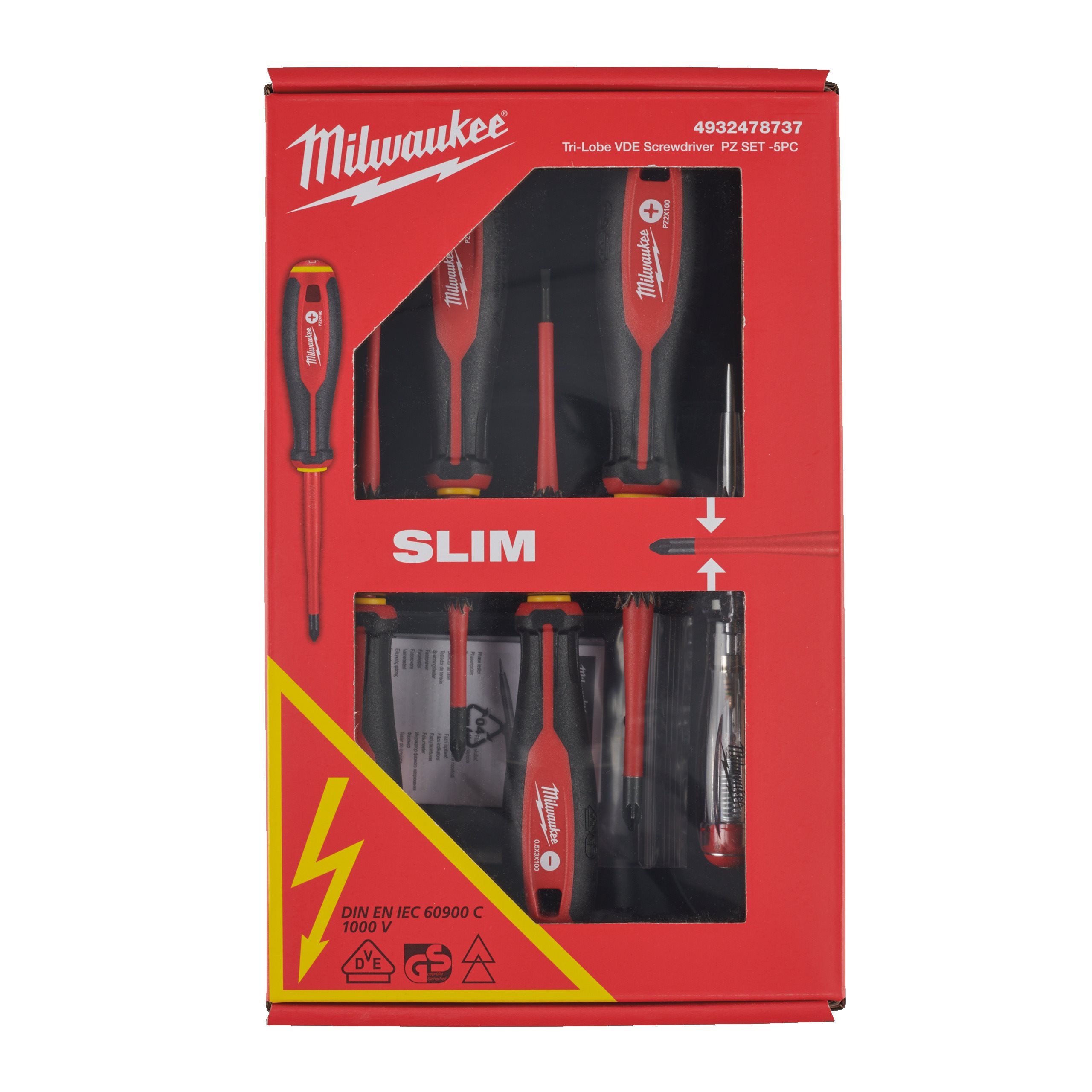 TOURNEVIS TRILOBE VDE TRI-LOBE VDE SCREWDRIVER SET - 5PC MILWAUKEE