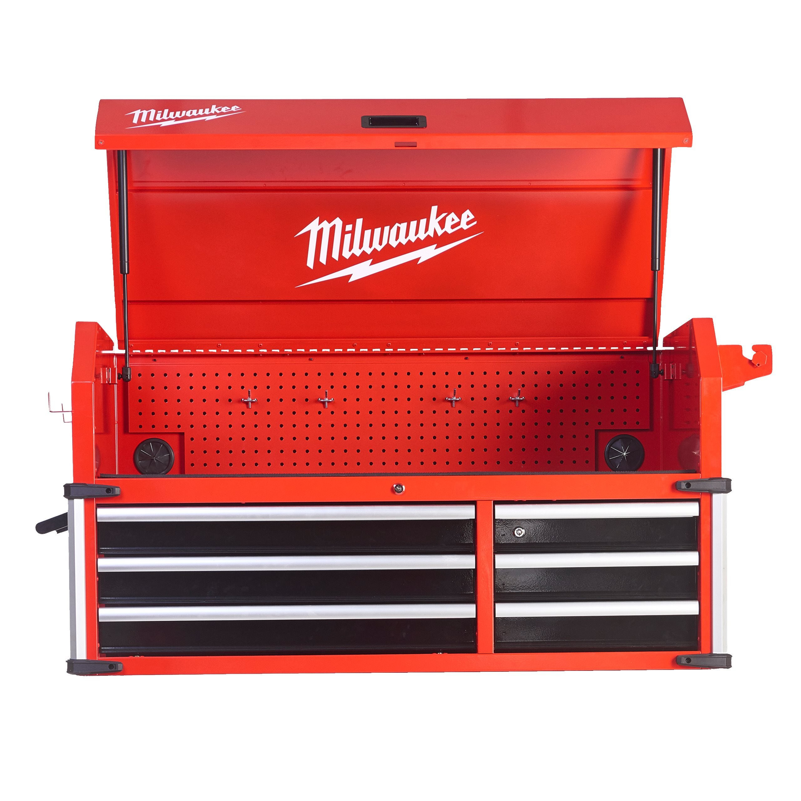 COFFRE DE RANGEMENT SUPÉRIEUR EN ACIER À 6 TIROIRS DE GRANDE CAPACITÉ 46″ / 117 CM STC46-1 MILWAUKEE