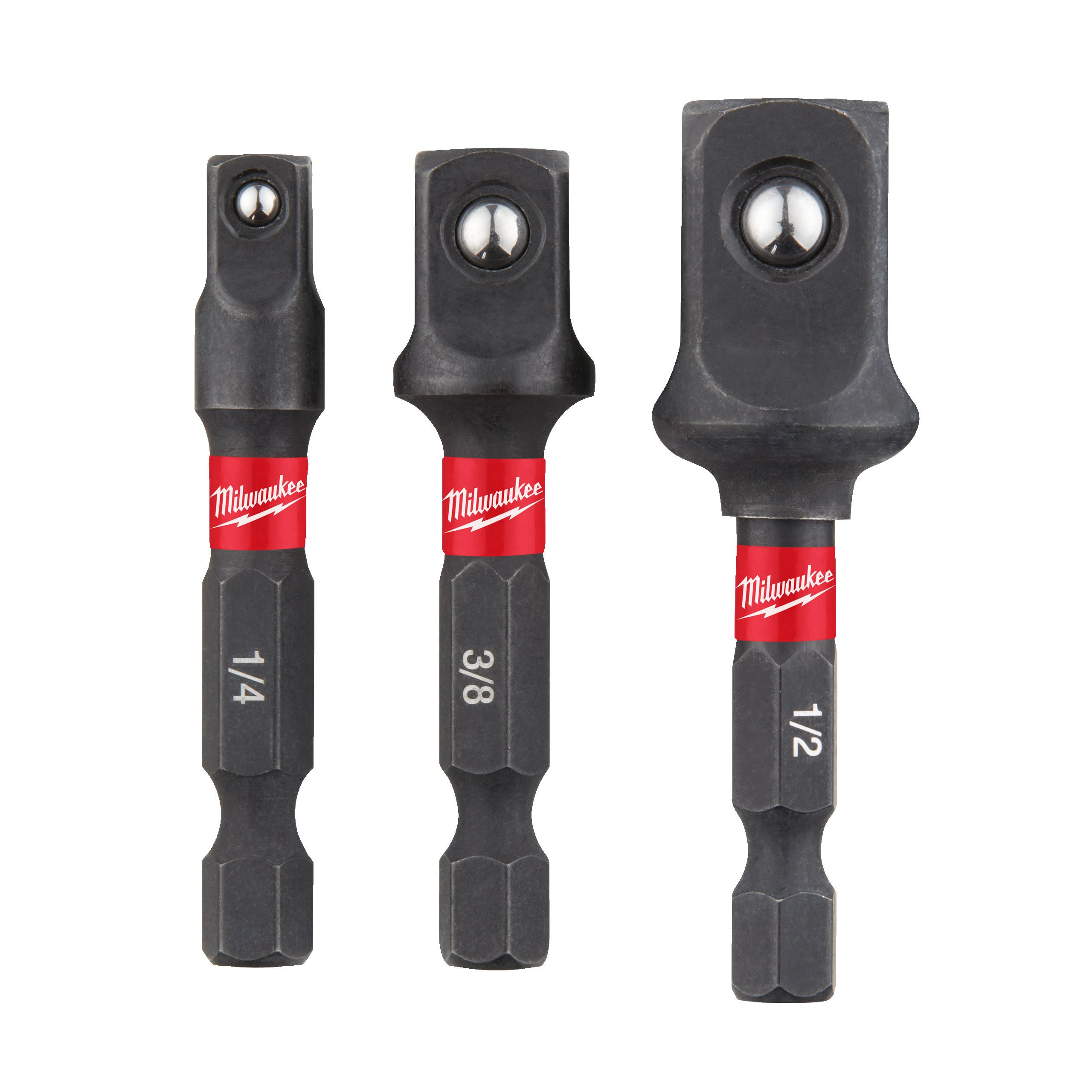 ADAPTATEURS SHOCKWAVE™ IMPACT DUTY POUR DOUILLES - RÉCEPTION HEXAGONALE IMPACT ADAPTOR SET - 3PC MILWAUKEE