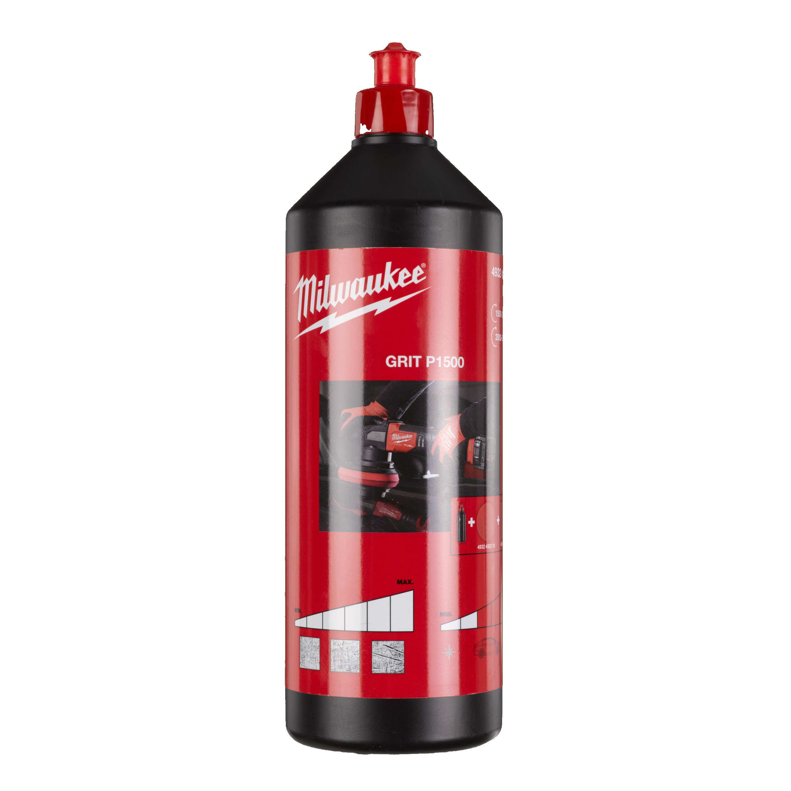 ACCESSOIRES DE POLISSAGE PREMIUM COMPOUND RED COARSE 1L - 1 PC MILWAUKEE