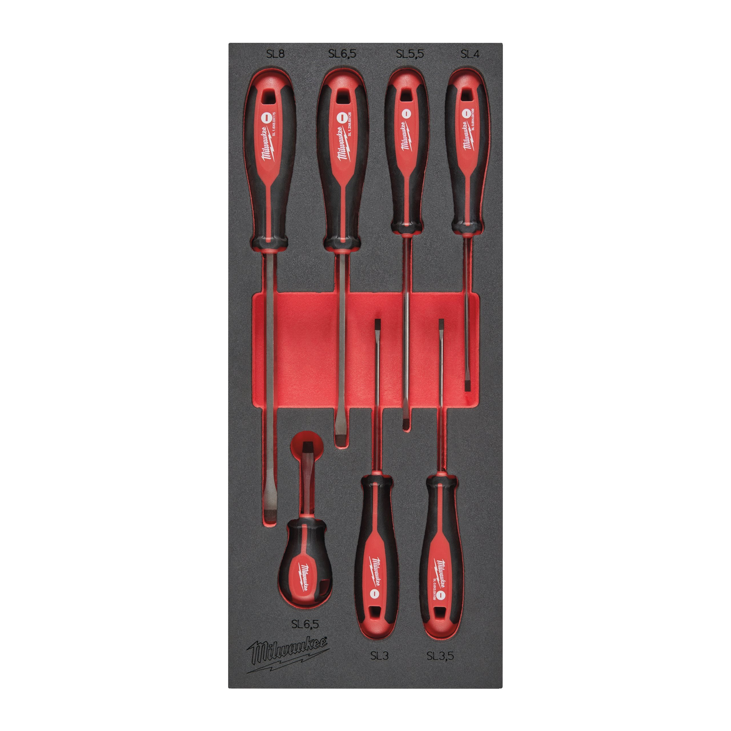 MODULE SERVANTE TOURNEVIS TRI-LOBE SCREWDRIVER SL SET FOAM INSERT - 7 PC MILWAUKEE