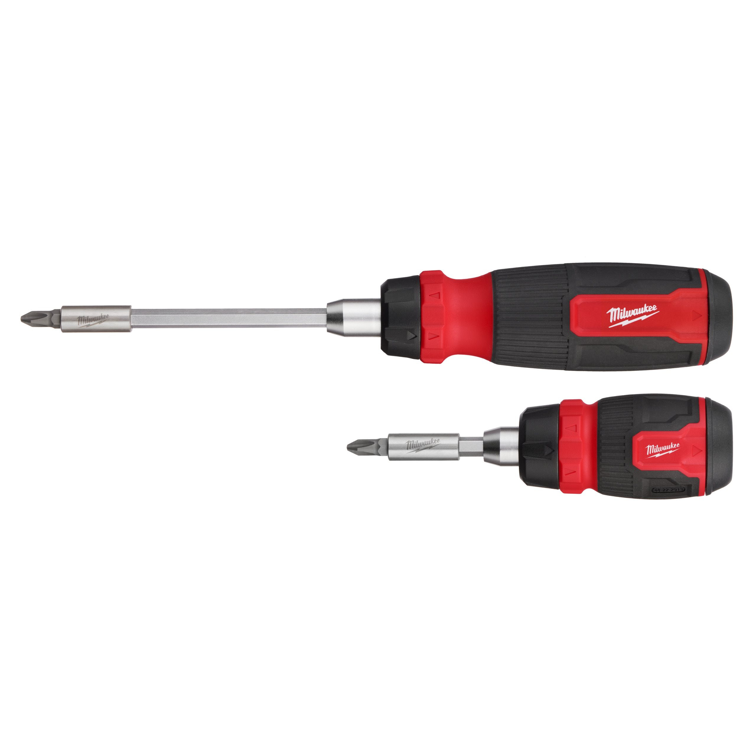 TOURNEVIS À CLIQUET 2 PC RATCHETING AND COMPACT RATCHETING MULTI-BIT SCREWDRIVER KIT MILWAUKEE