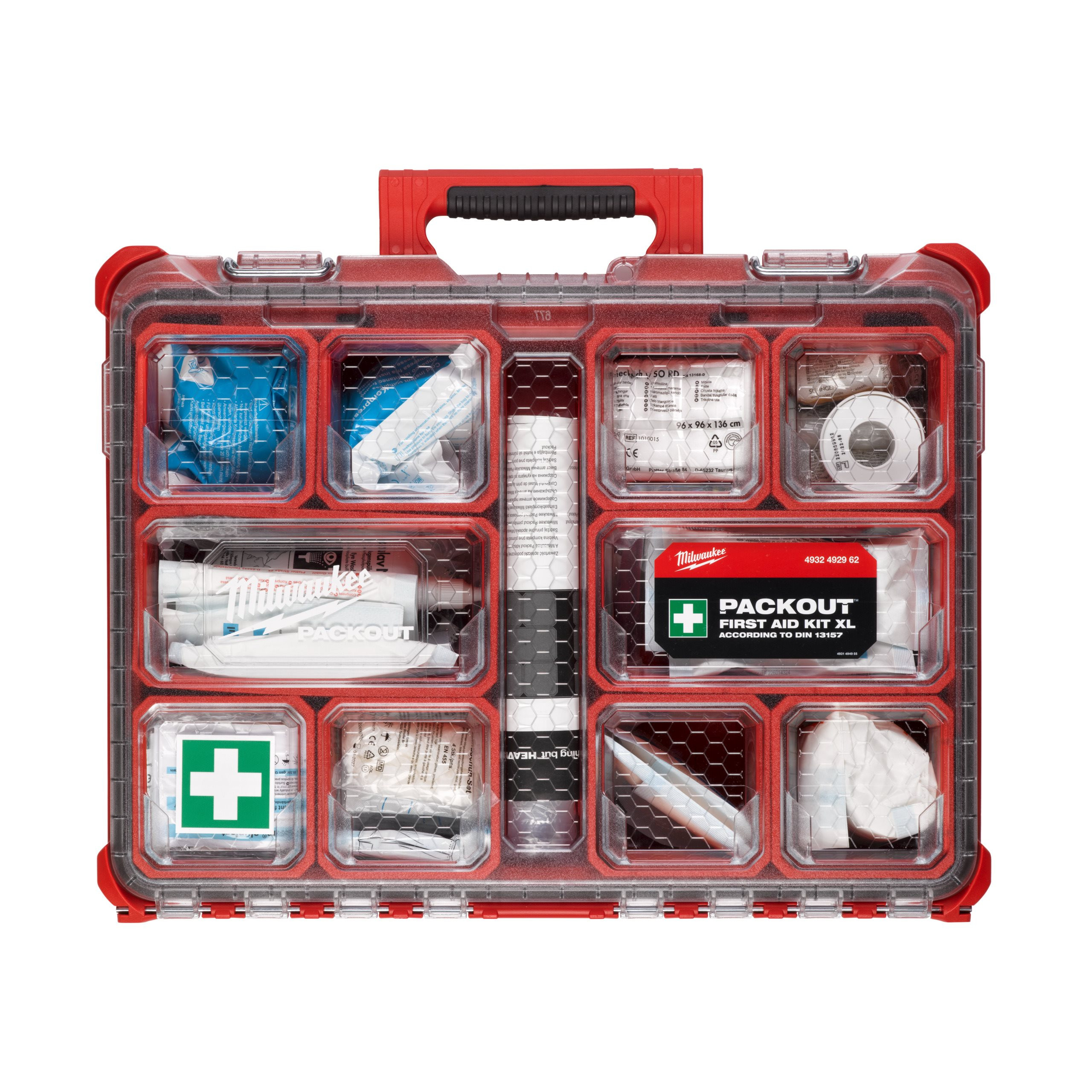 KIT DE PREMIER SECOURS PACKOUT XL DIN 13157 PACKOUT FIRST AID KIT XL MILWAUKEE