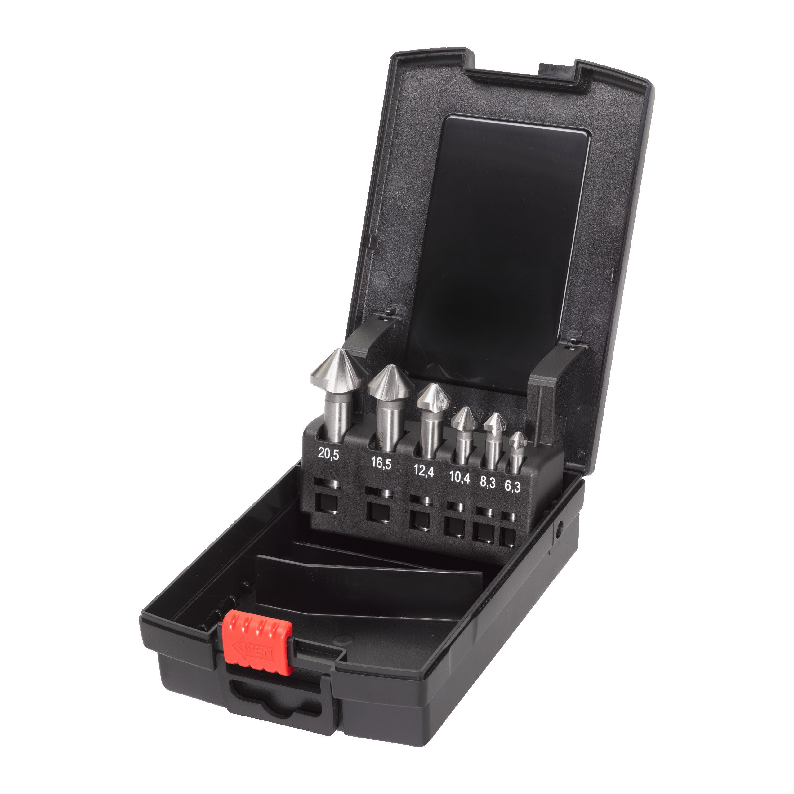 FRAISES CONIQUES COUNTERSINK SET HSS - 6 PC MILWAUKEE