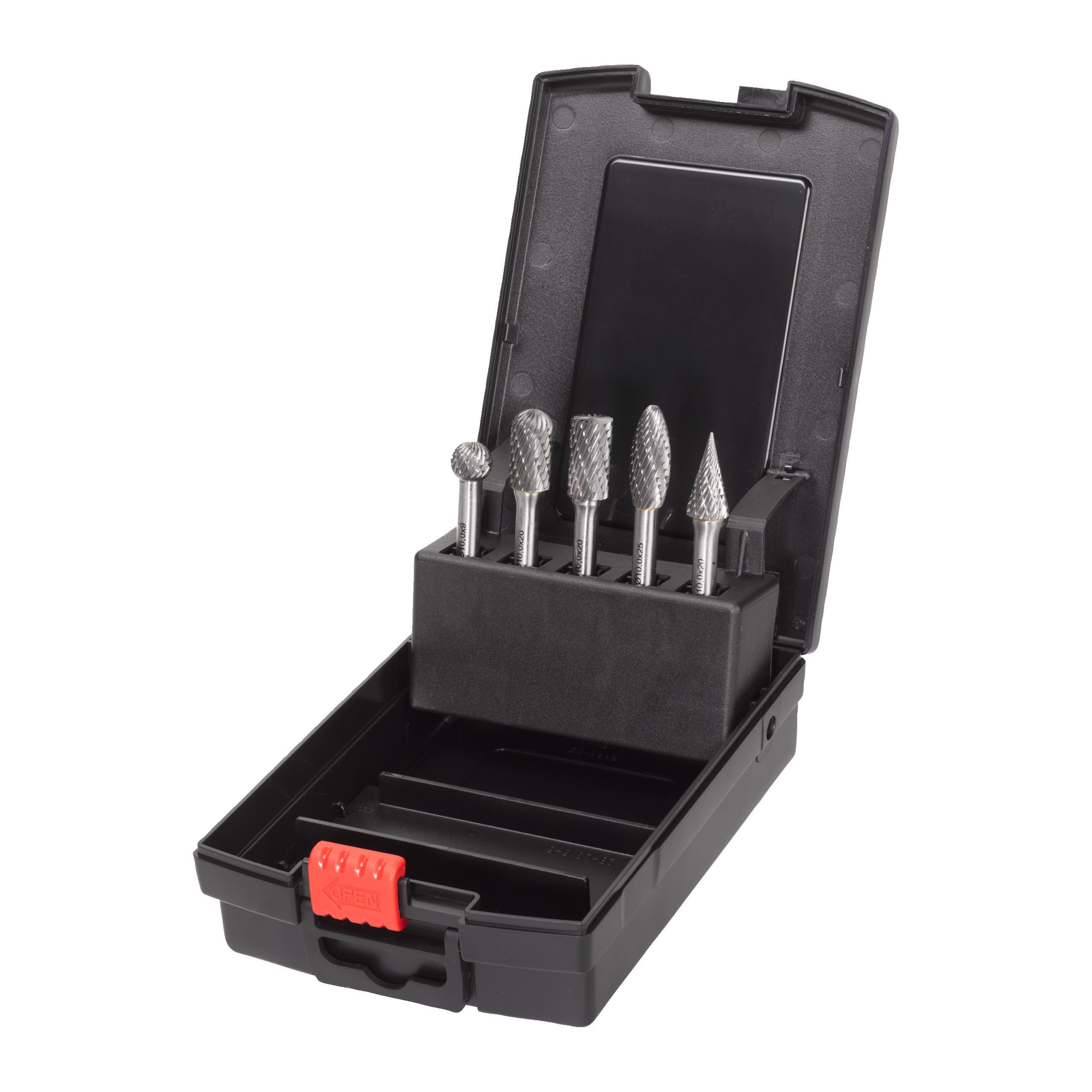 FRAISE CARBURE BURRS TC 6 X 12.7MM SET - 5 PC MILWAUKEE