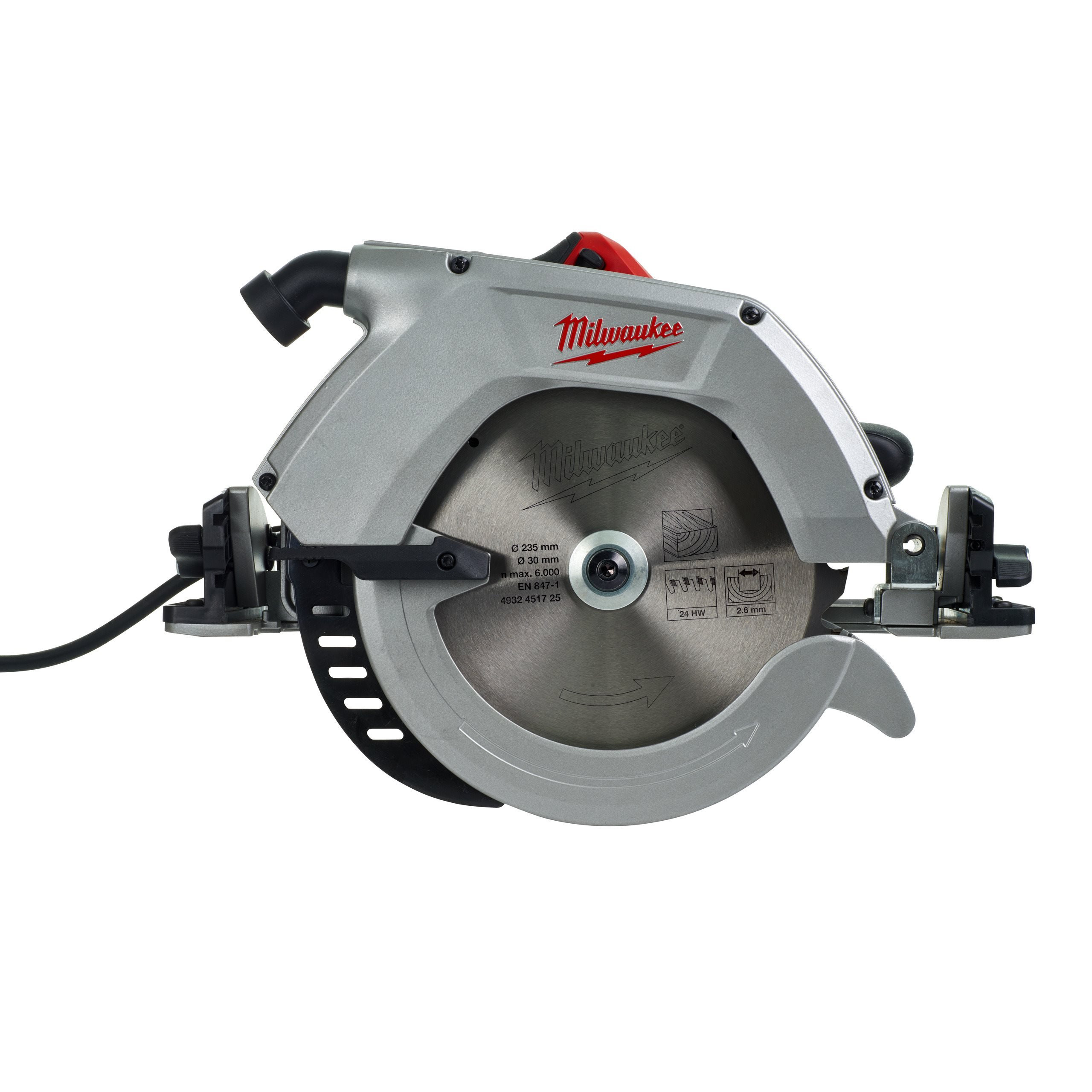 SCIE CIRCULAIRE ⌀235 MM COMPATIBLE RAIL DE GUIDAGE CS 85 CBE MILWAUKEE
