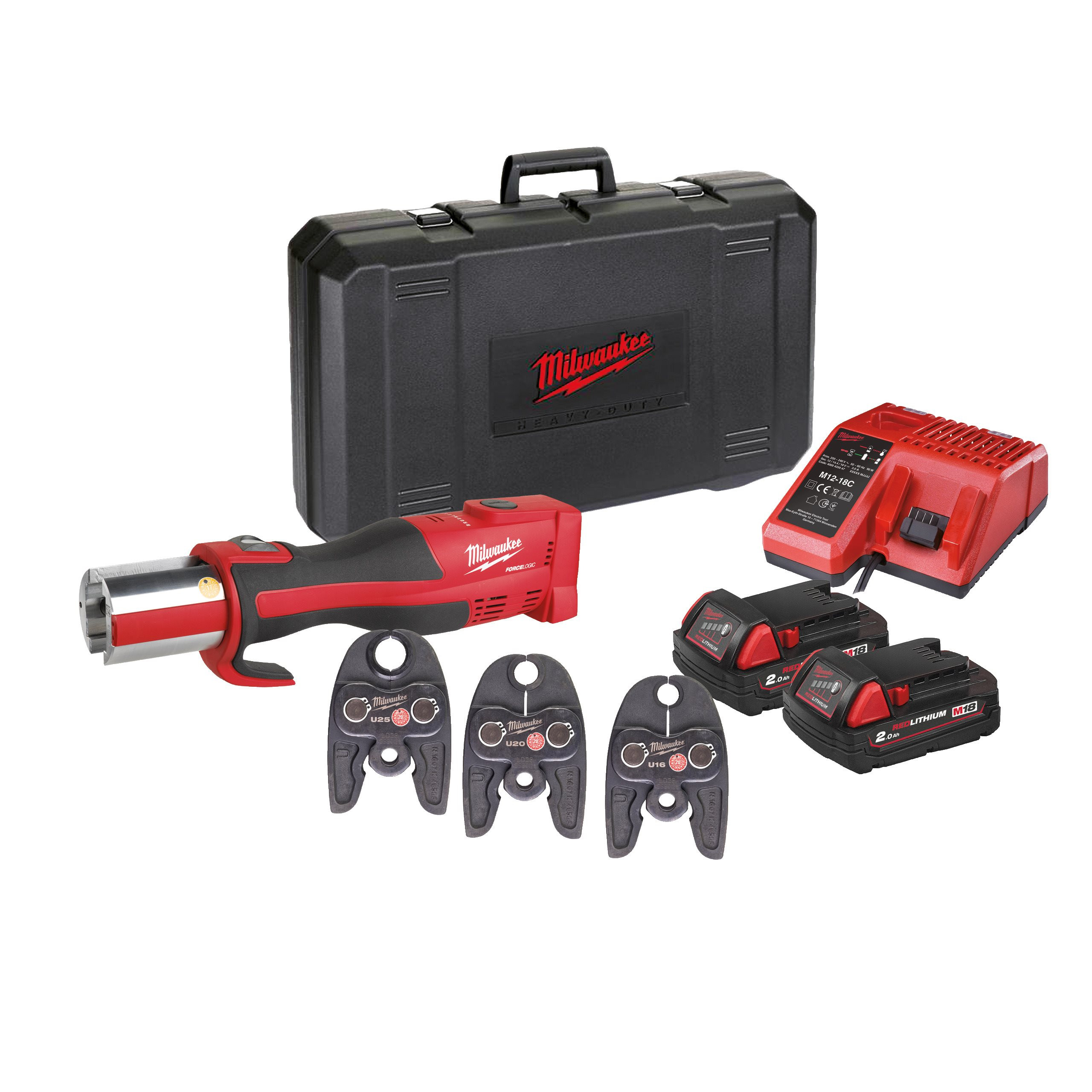 M18™ BRUSHLESS SERTISSEUSE FORCE LOGIC™ M18 BLHPT-202C U-SET MILWAUKEE