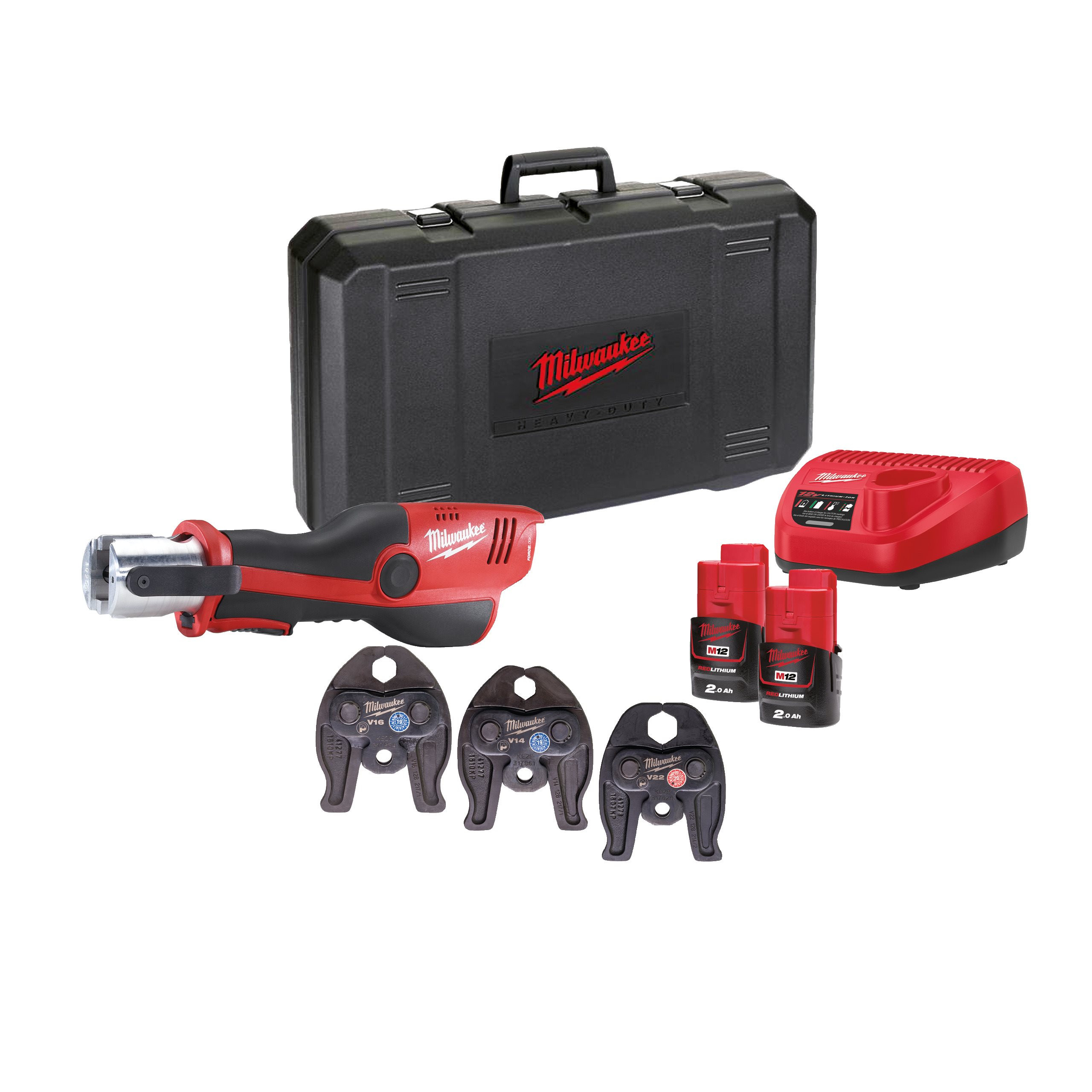 M12™ SERTISSEUSE HYDRAULIQUE FORCE LOGIC™ M12 HPT-202C V-SET2 MILWAUKEE