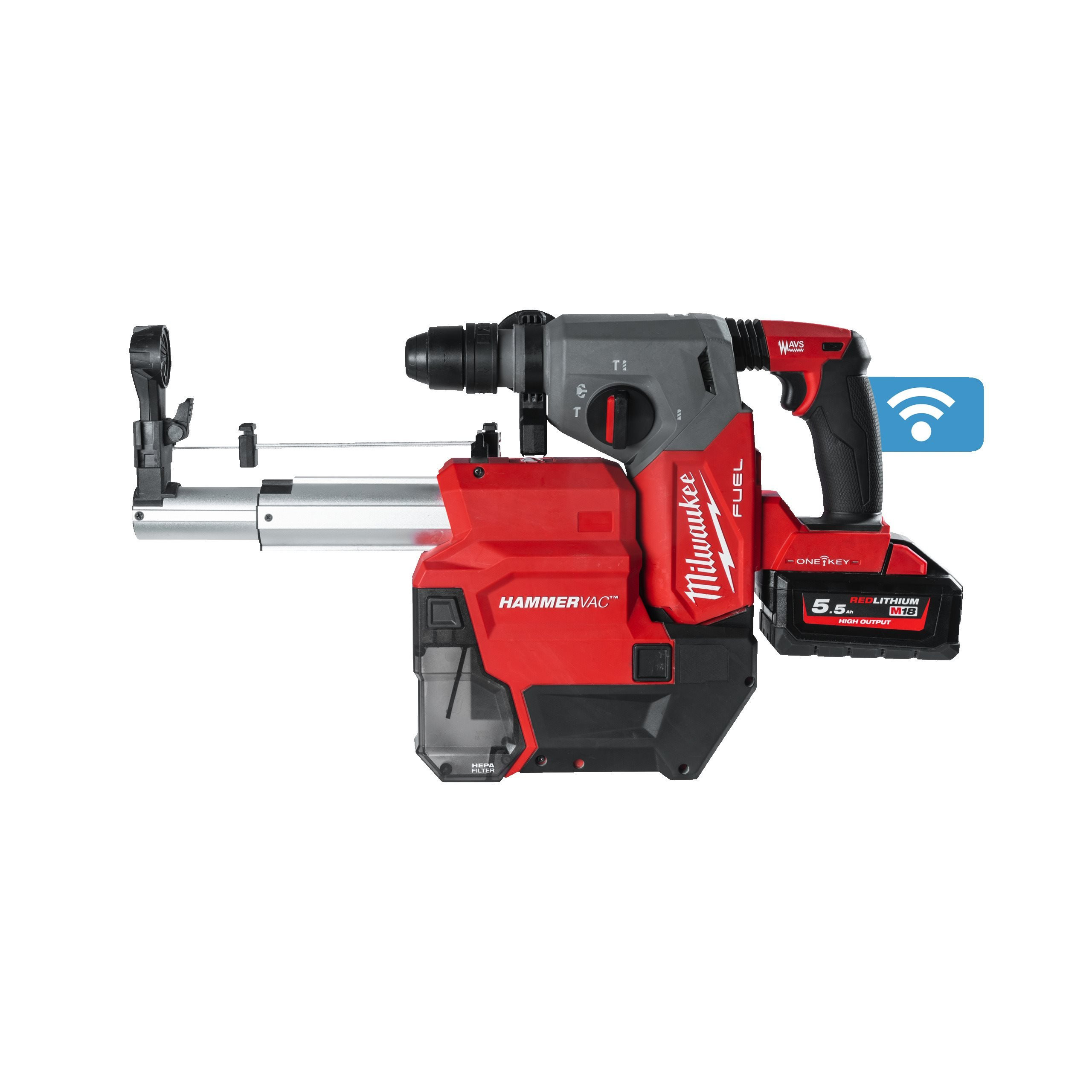 M18 FUEL™ PERFORATEUR SDS+ 26MM 4 MODES AVEC FIXTEC™, ONE-KEY™ ET SYSTÈME D'ASPIRATION M18 ONEFHXDEL-552C MILWAUKEE
