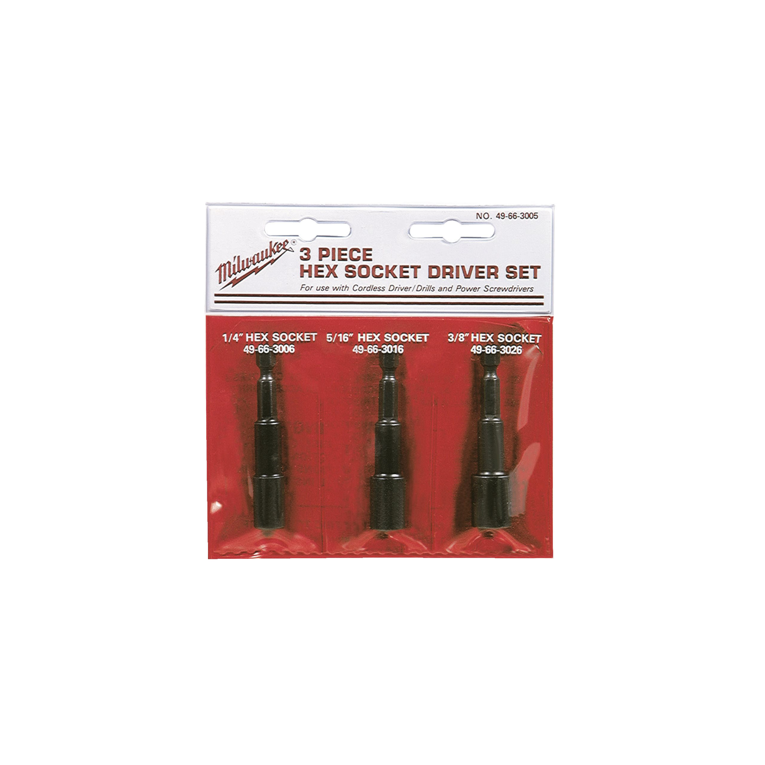 ACCESSOIRES – VISSEUSES SET 6, 8, 10 MM - 3 PC MILWAUKEE