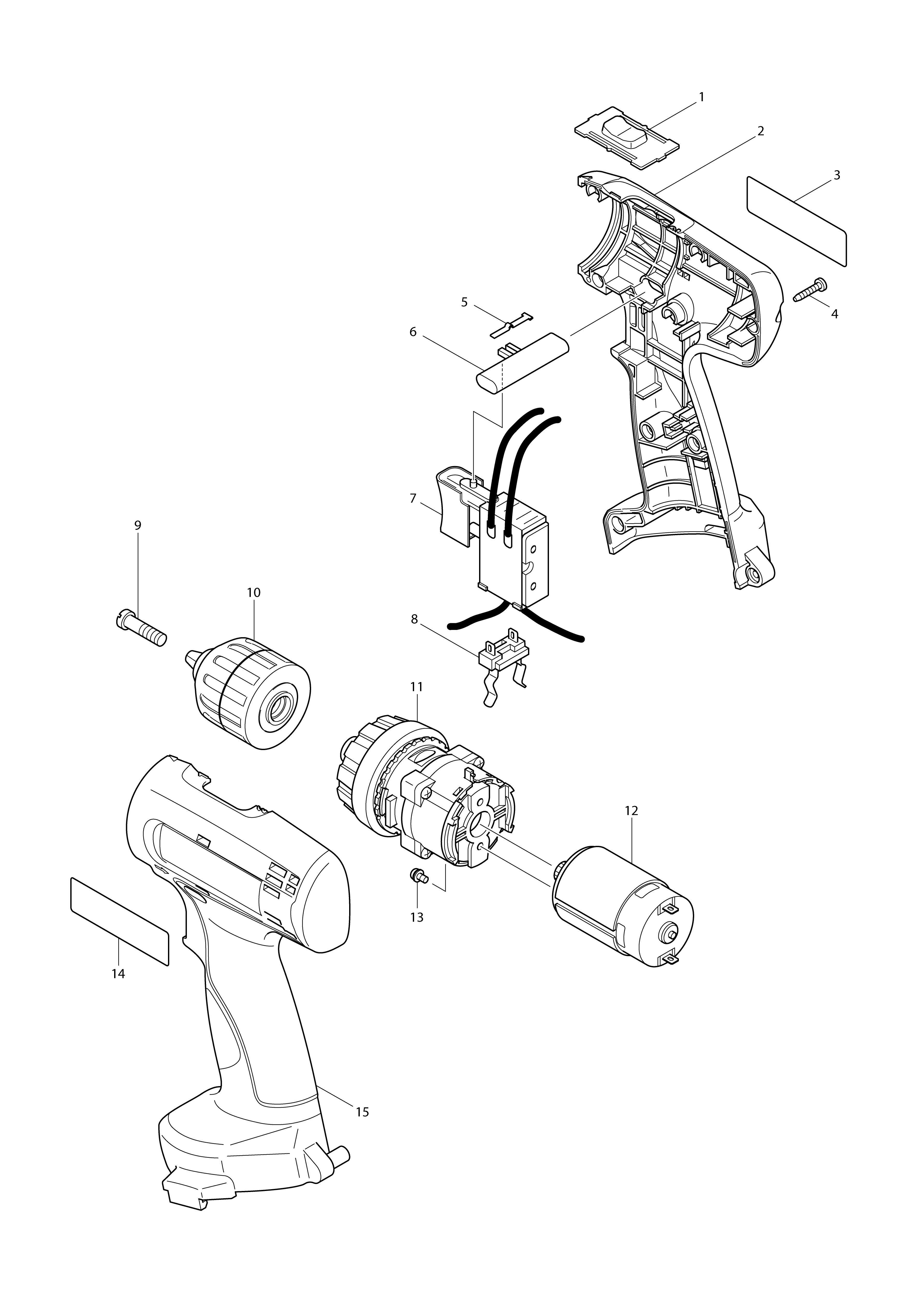 Vue éclatée Makita 6280D#01