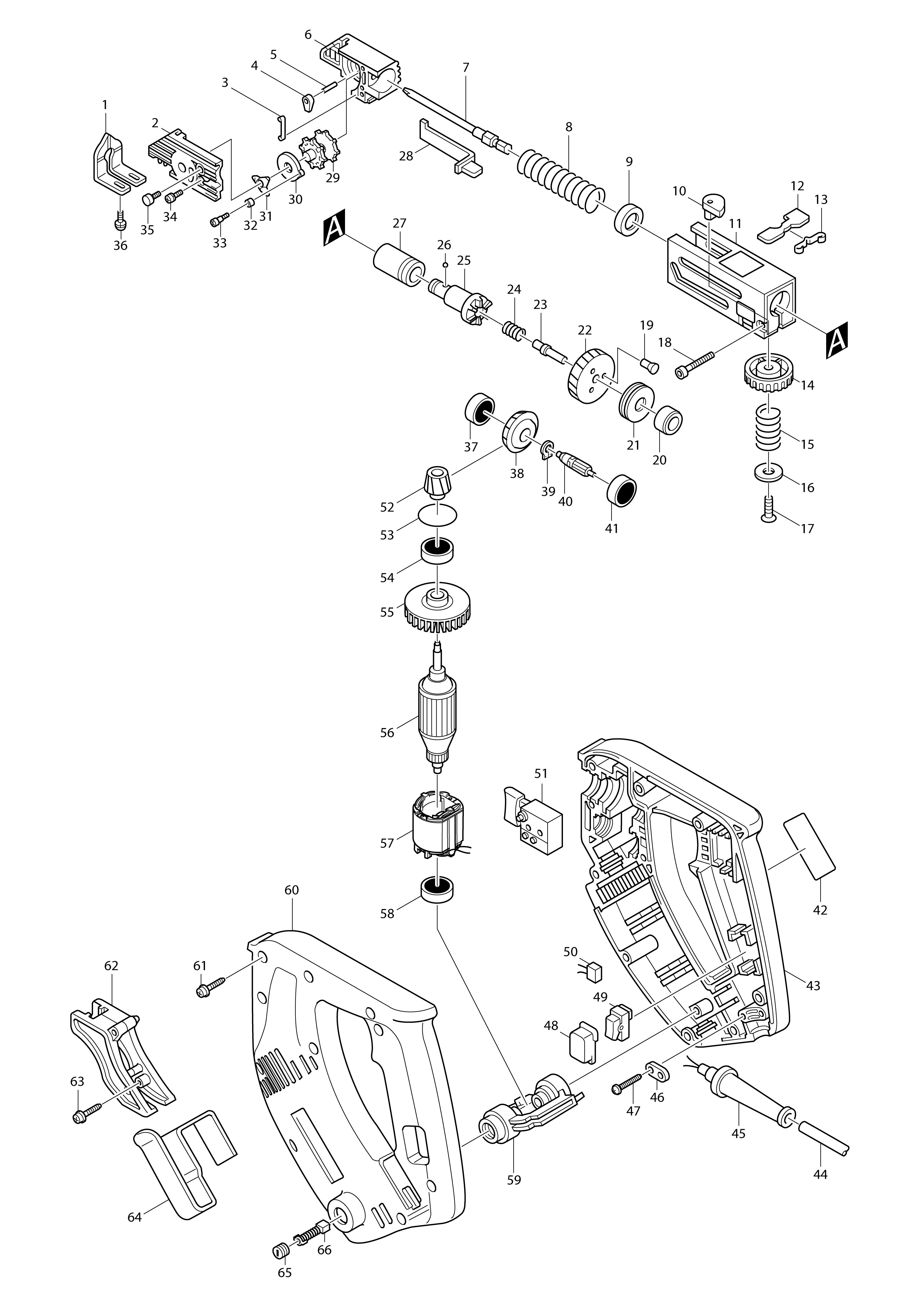 Vue éclatée Makita 6832#01