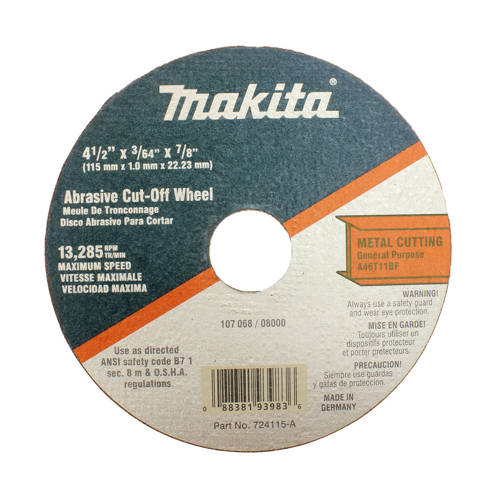 Disque à tronçonner 115 x 22,23 mm Makita