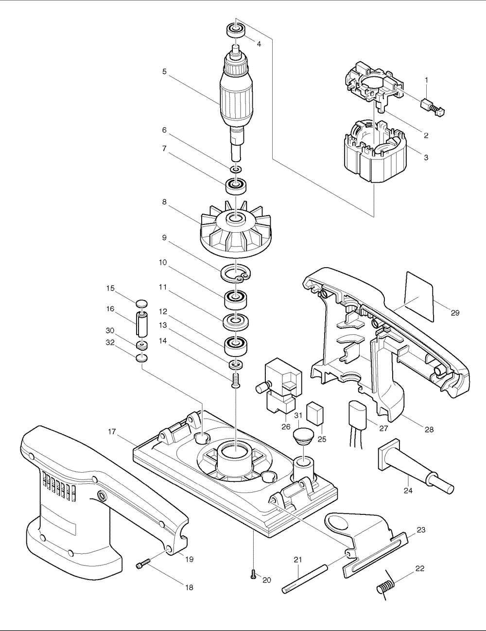 PONCEUSE VIBRANTE MAKITA 9036