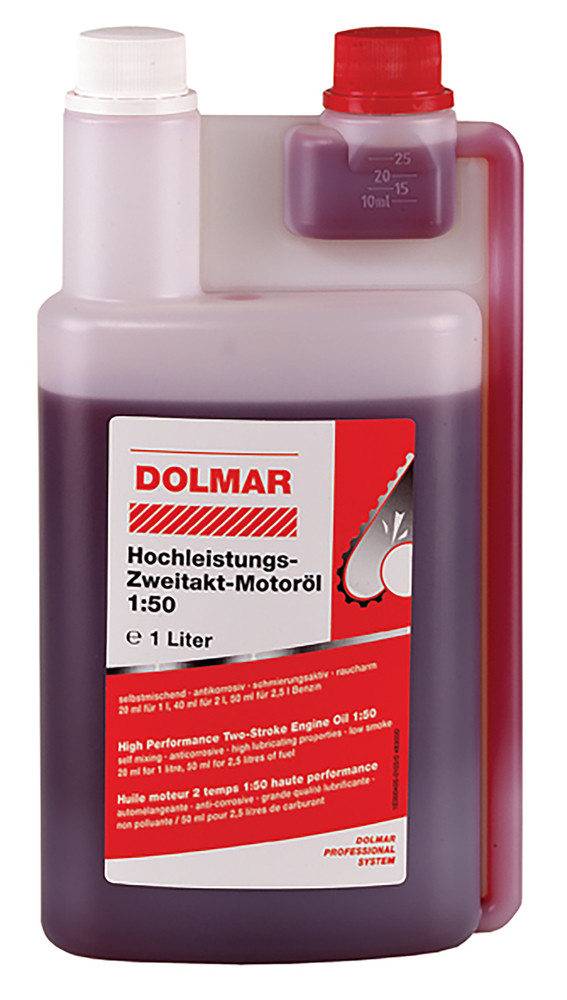 Huile moteur 2 temps 50:1 (1 litre + dosette 10 cl) Makita