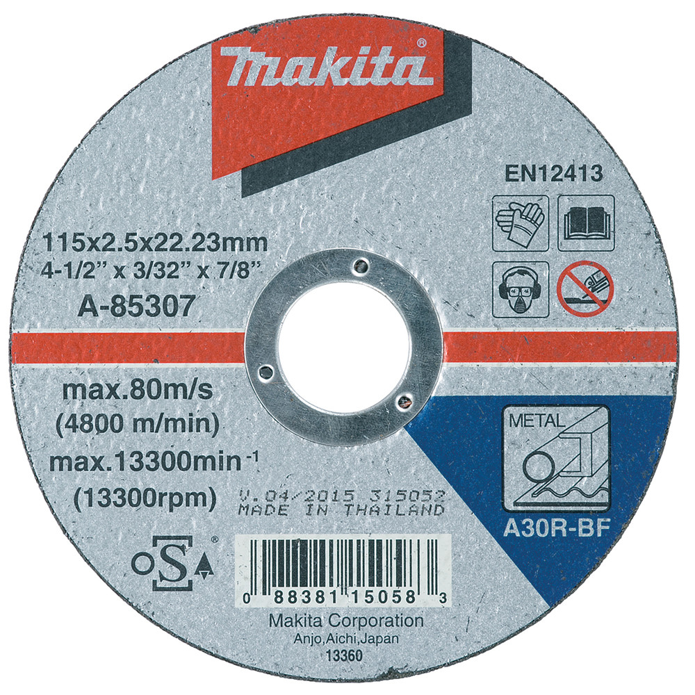 Disques à tronçonner métal pour meuleuses Makita