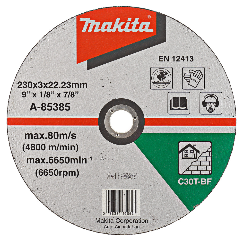 Disques à tronçonner matériaux pour meuleuses Makita