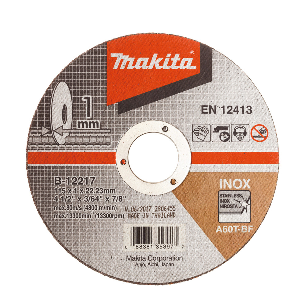 Disques à tronçonner métal et inox pour meuleuses Makita