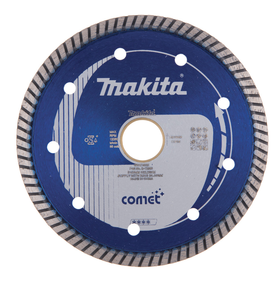 Disques diamant COMET Spécialisés, JANTE CRENELÉE pour matériaux durs Makita