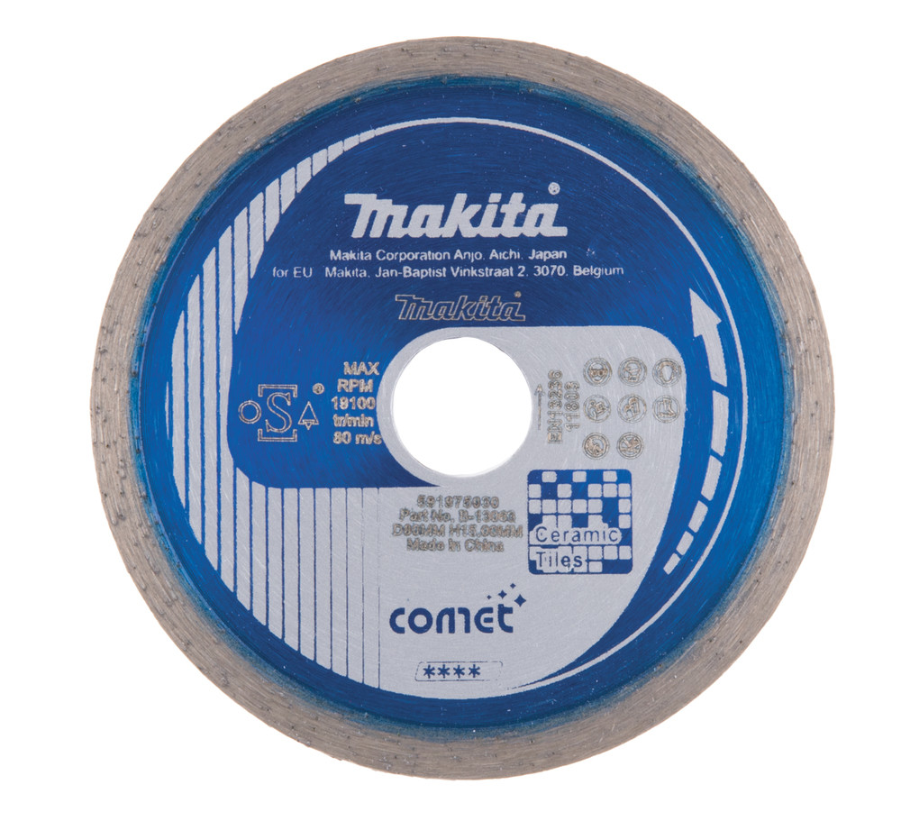 Disques diamant COMET Spécialisés, JANTE CONTINUE pour matériaux délicats Makita