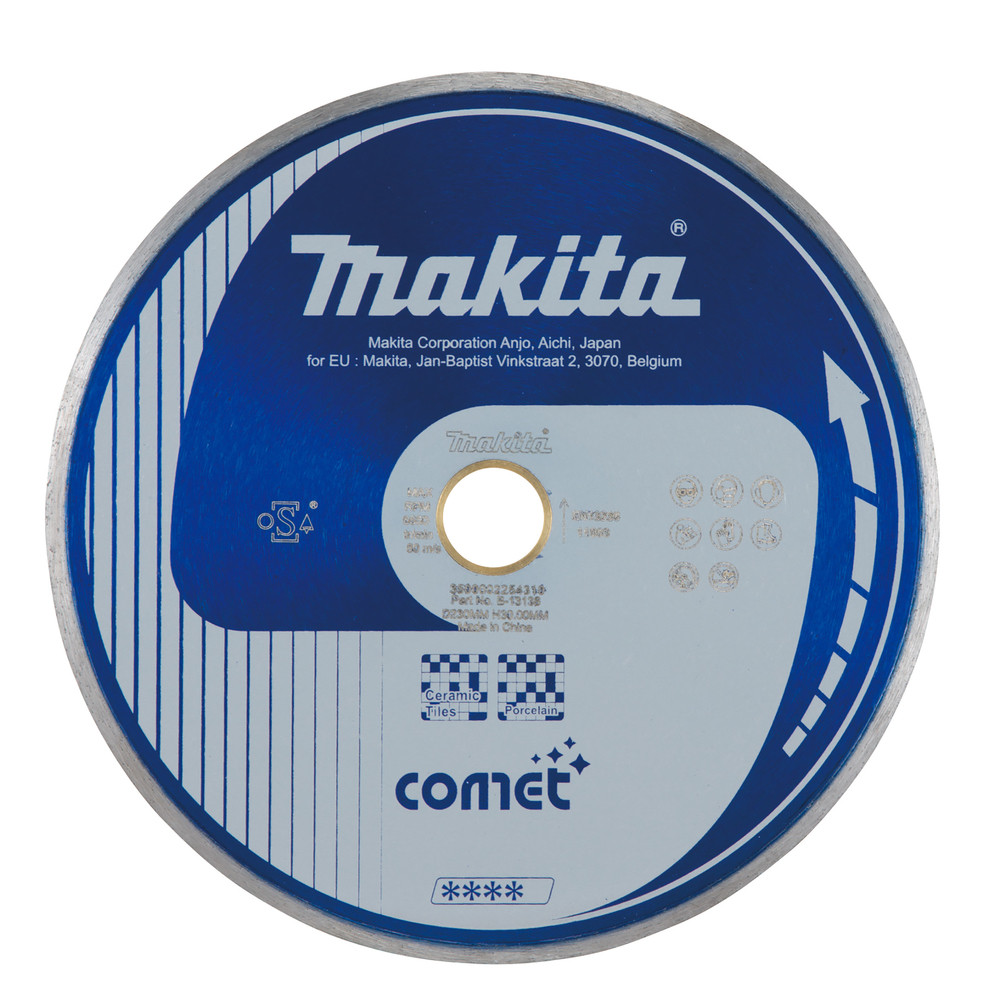 Disques diamant COMET Spécialisés, JANTE CONTINUE pour matériaux délicats Makita