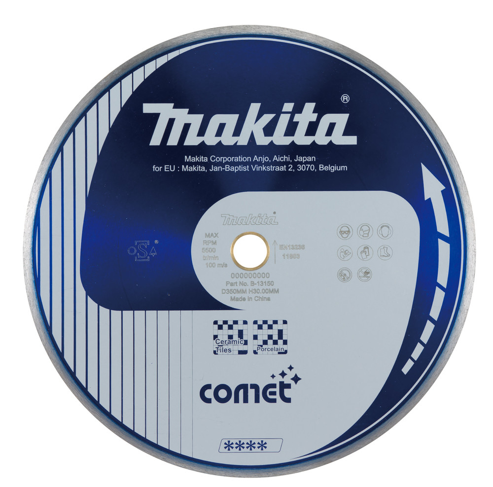 Disques diamant COMET Spécialisés, JANTE CONTINUE pour matériaux délicats Makita