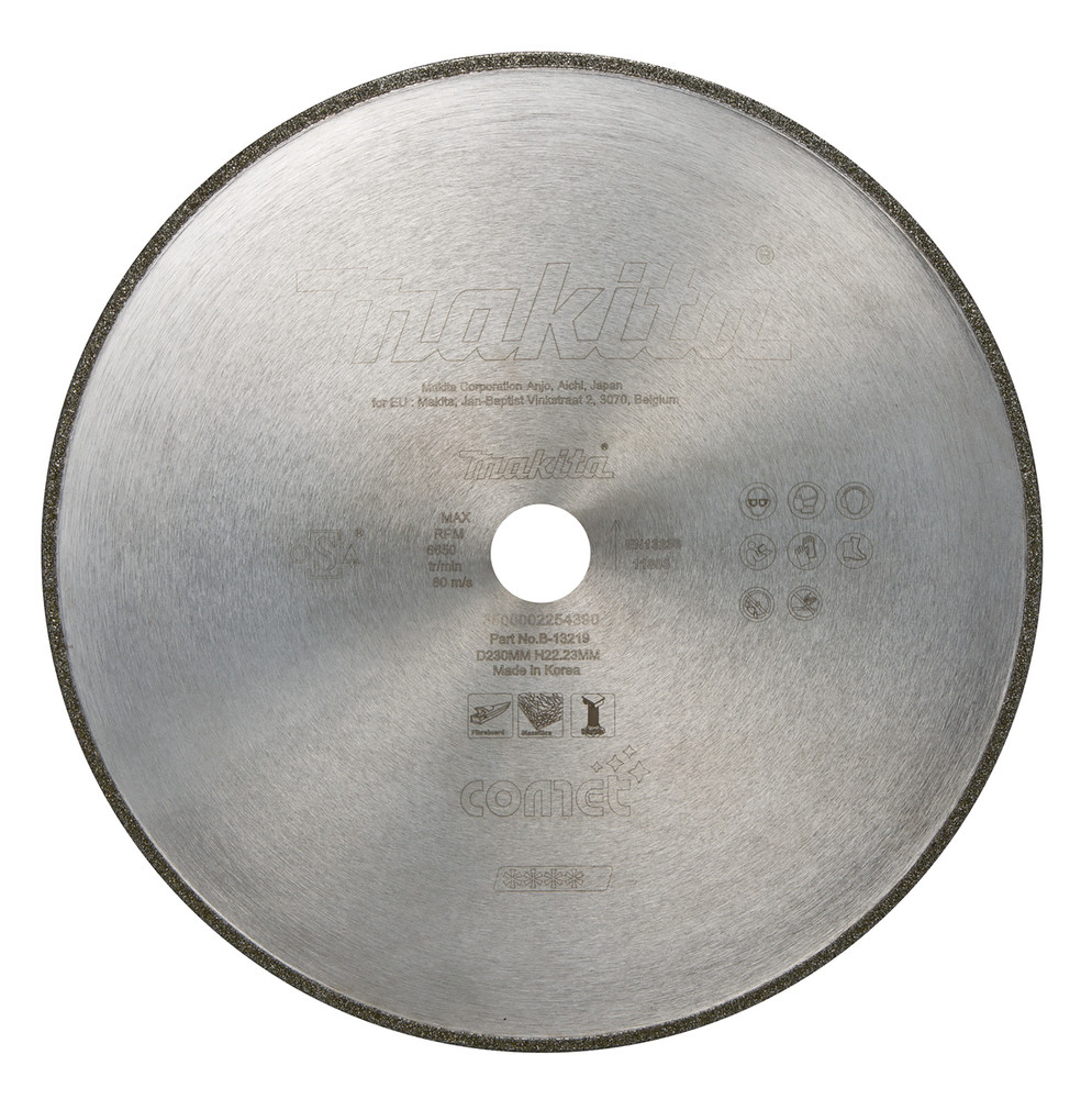 Disques diamant COMET Spécialisés, SPÉCIAL VERRE Makita