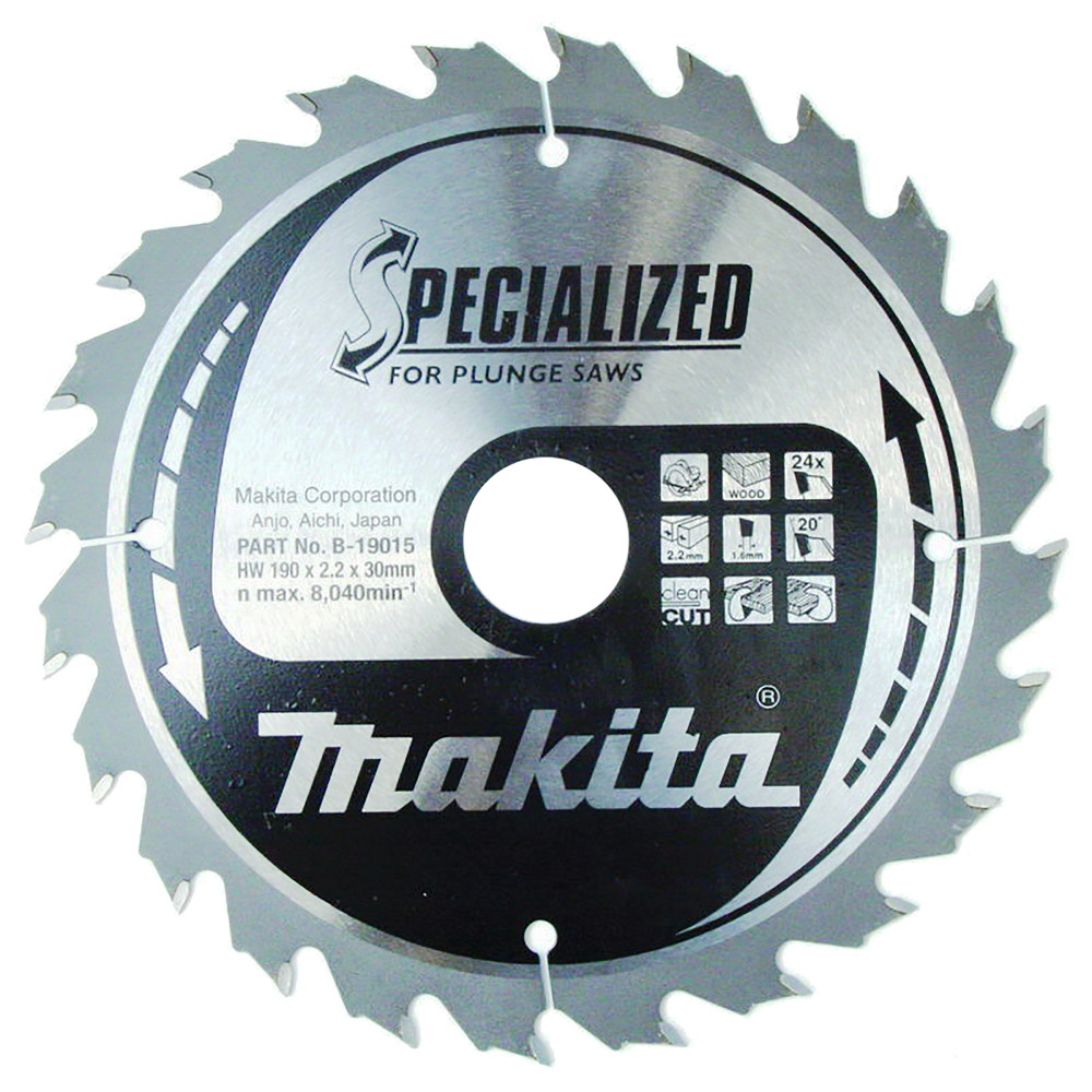 Lames carbures ''Specialized'' pour bois, pour scies plongeantes Makita