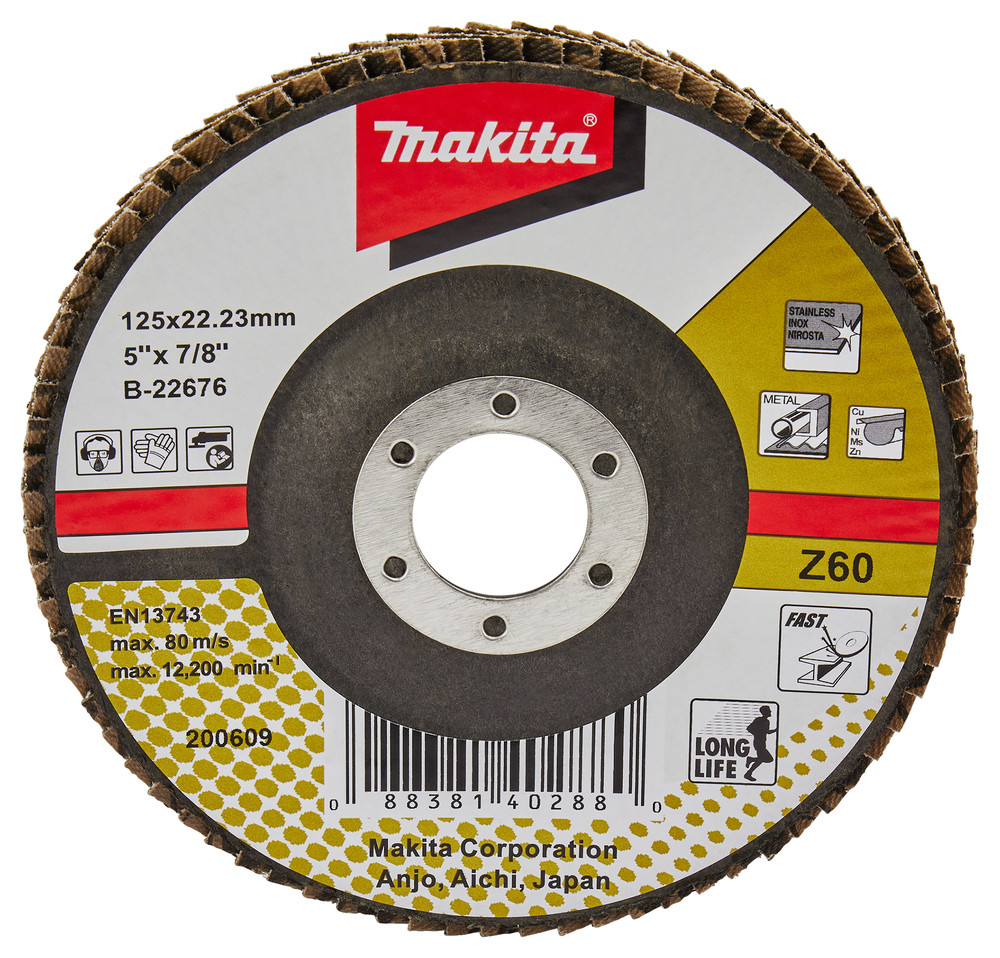Plateaux à lamelles premium Zirconium Makita