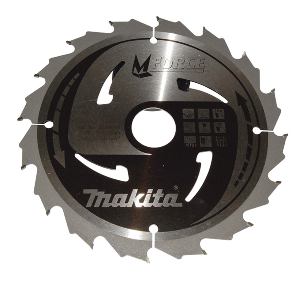 Lame de scie circulaire, M-Force T.C.T, 185 x 30 mm, 16 dents Makita