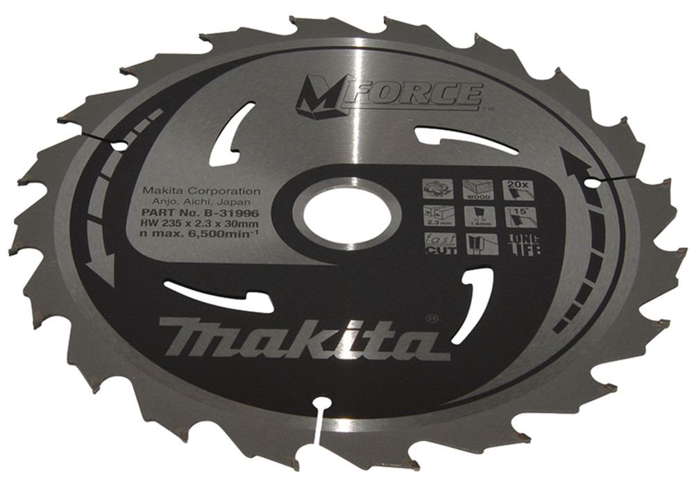 Lame de scie circulaire, M-Force T.C.T, 235 x 30 mm, 20 dents Makita