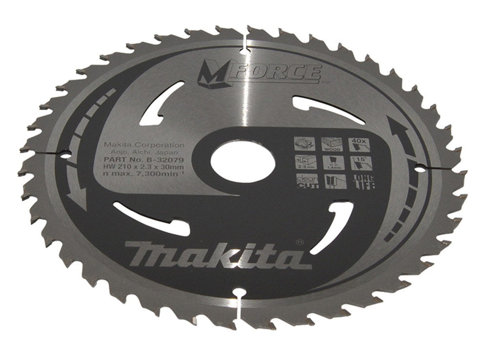 Lame de scie circulaire, M-Force T.C.T, 210 x 30 mm, 40 dents Makita