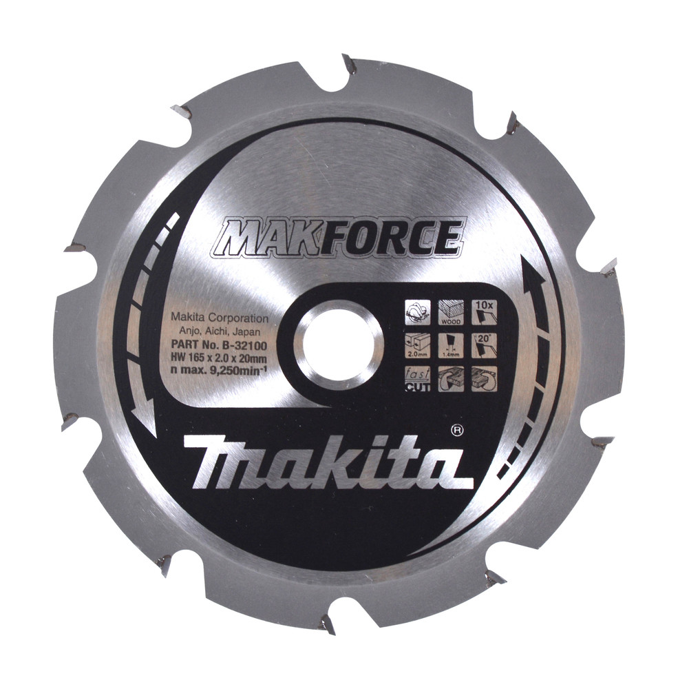 Lame de scie circulaire, Makforce T.C.T, 165 x 20 mm, 10 dents Makita
