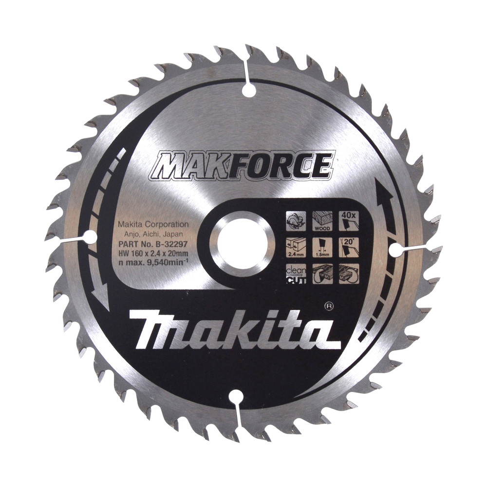 Lame de scie circulaire, Makforce T.C.T, 160 x 20 mm, 40 dents Makita