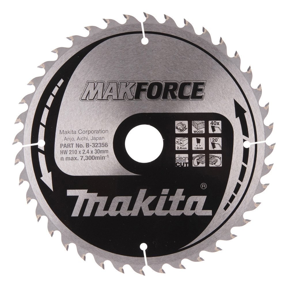 Lame de scie circulaire, Makforce T.C.T, 210 x 30 mm, 40 dents Makita
