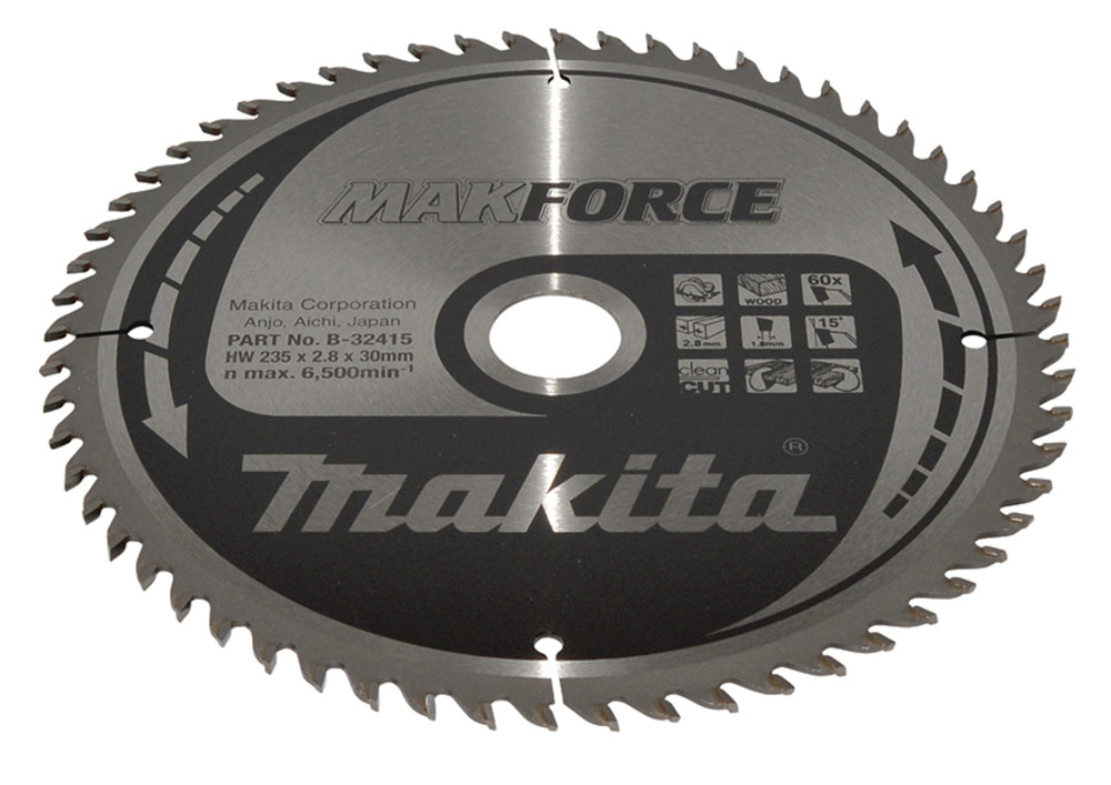 Lame de scie circulaire, Makforce T.C.T, 235 x 30 mm, 60 dents Makita