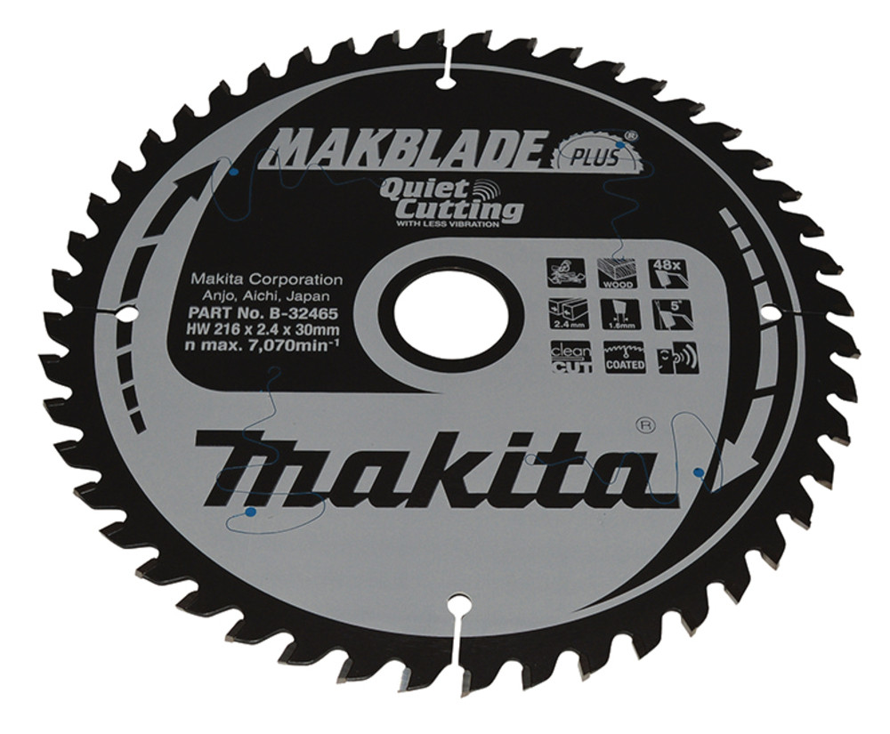 Lame de scie circulaire, Makblade+ T.C.T, 216 x 30 mm, 48 dents Makita