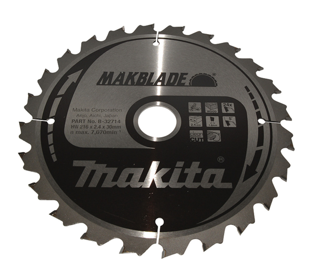 Lame de scie circulaire, Makblade T.C.T, 216 x 30 mm, 24 dents Makita