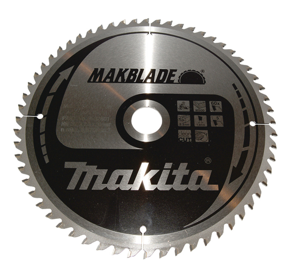 Lames carbure ''Makblade'' Bois, pour scies radiales et à onglets Makita