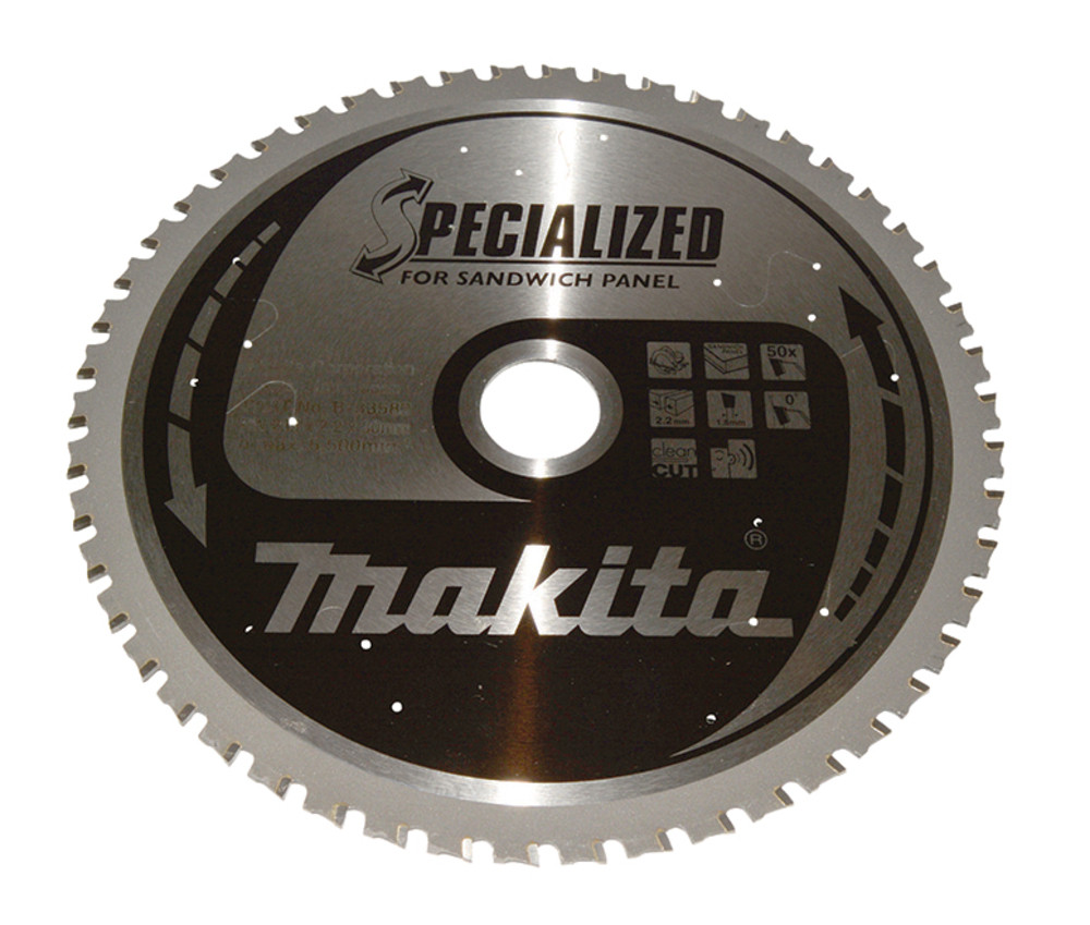 Lames carbures ''Specialized'' panneaux sandwichs, pour scies circulaires Makita