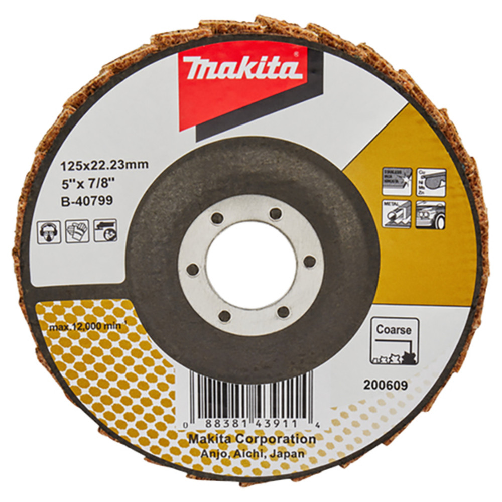 Disque à lamelles pour conditionnement de surface Makita