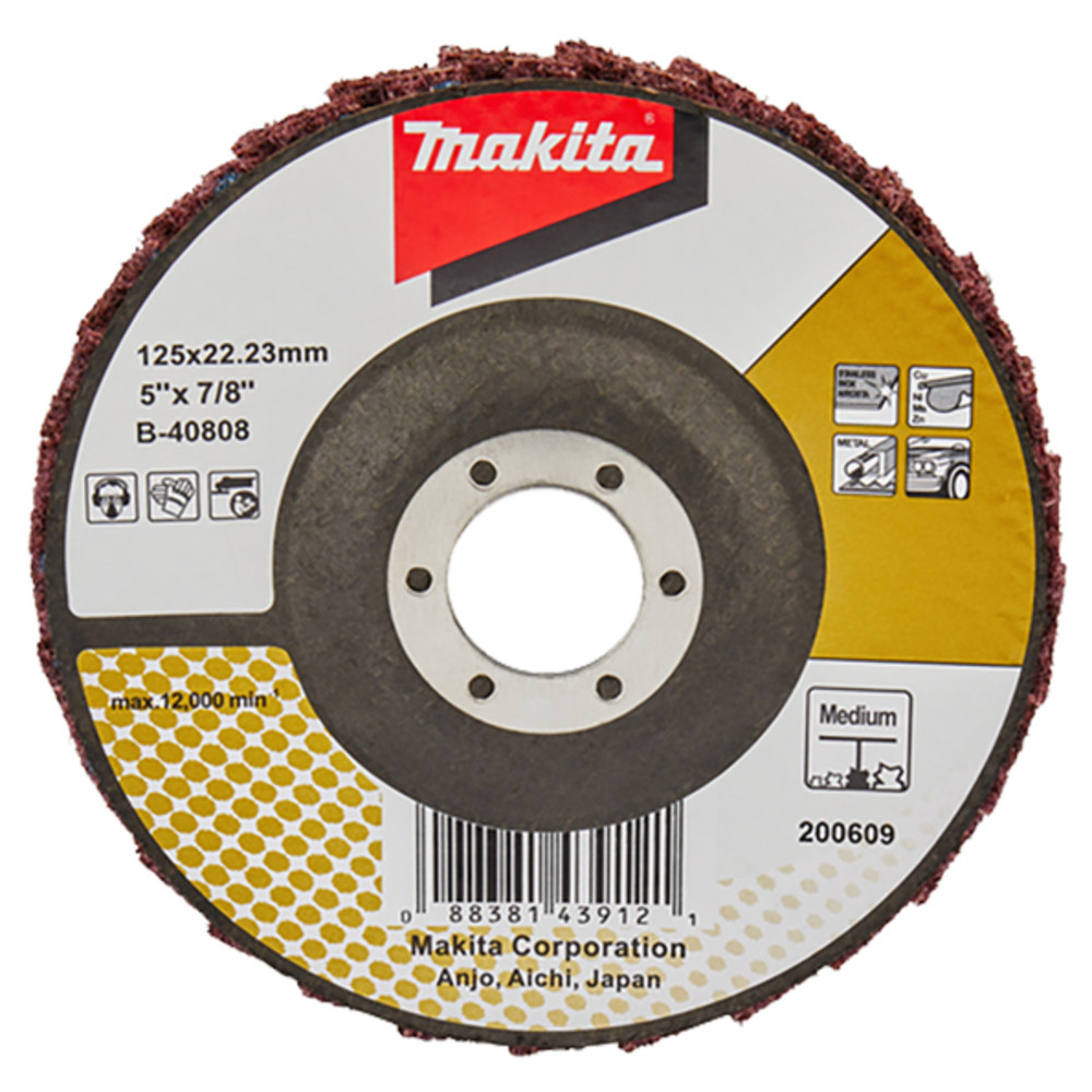 Disque à lamelles pour conditionnement de surface Makita
